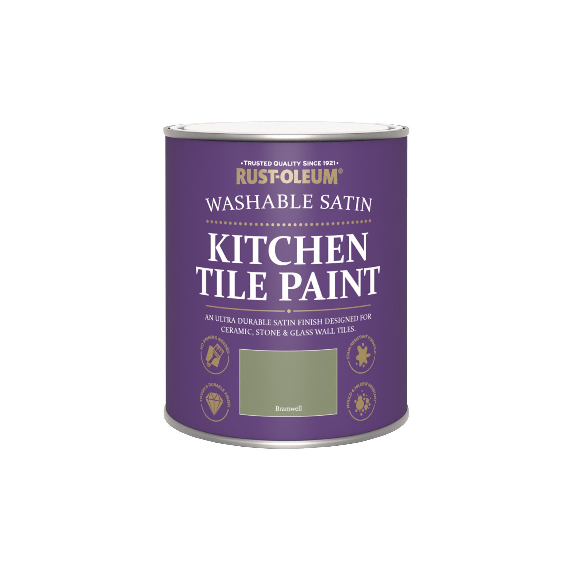 Rust-Oleum Bramwell Satin Kitchen Wall tile & panelling paint, 750ml
