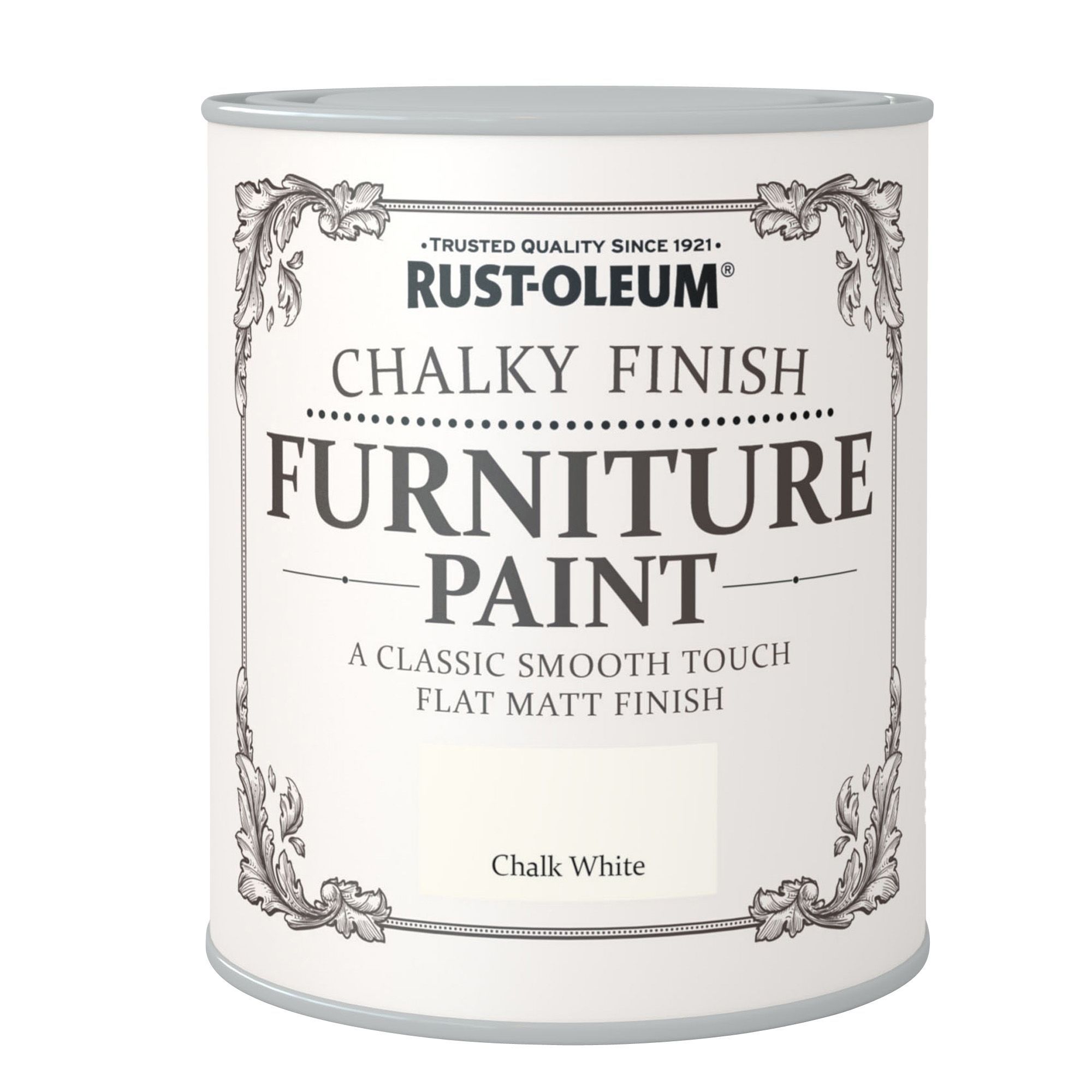 Rust-Oleum Chalk white Chalky effect Matt Furniture paint, 125ml