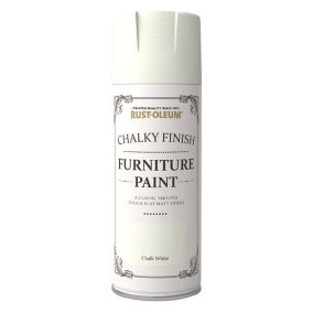 Rust-Oleum Chalk white Flat matt Furniture paint, 400ml