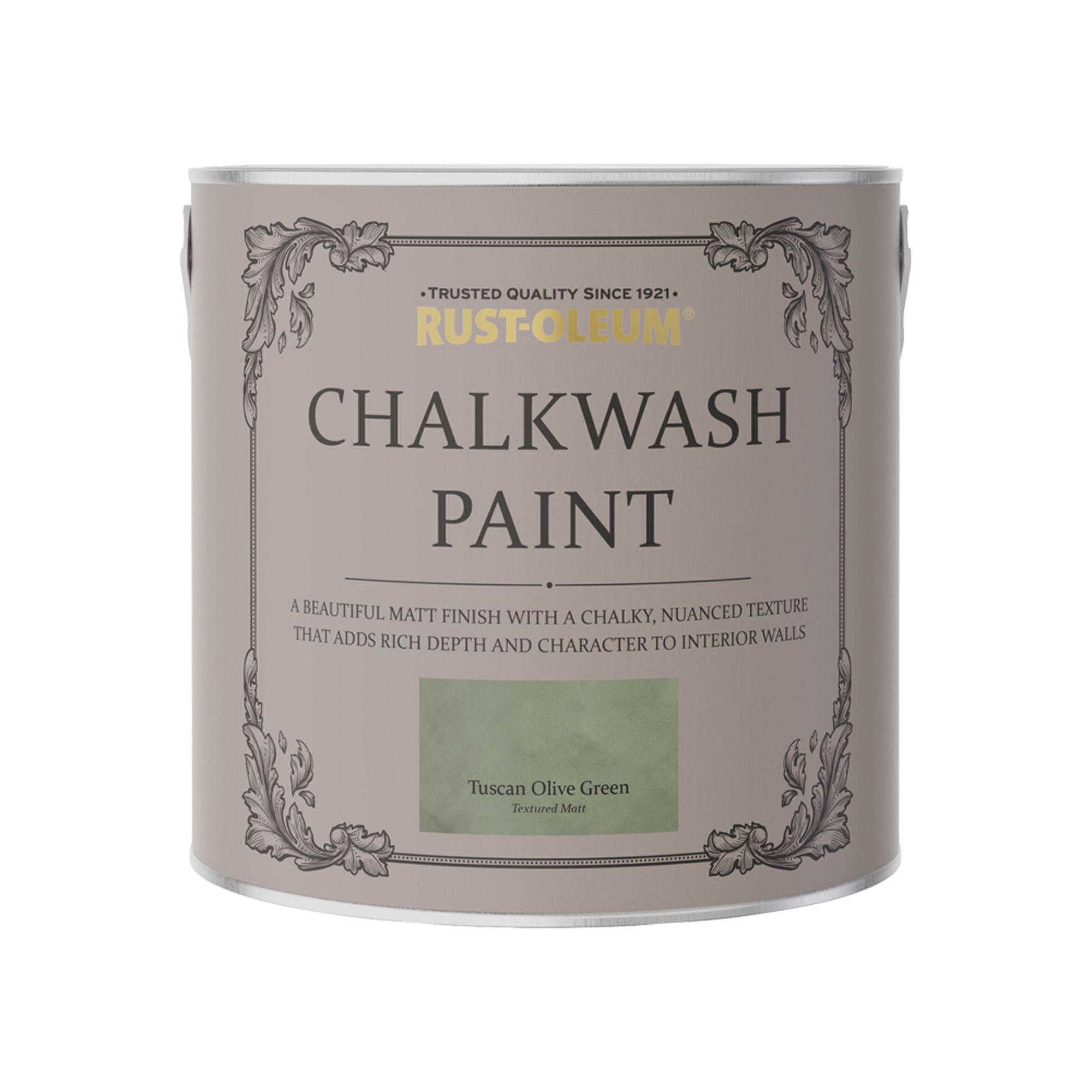 Rust-Oleum Chalkwash Tuscan olive green Flat matt Emulsion paint, 2.5L