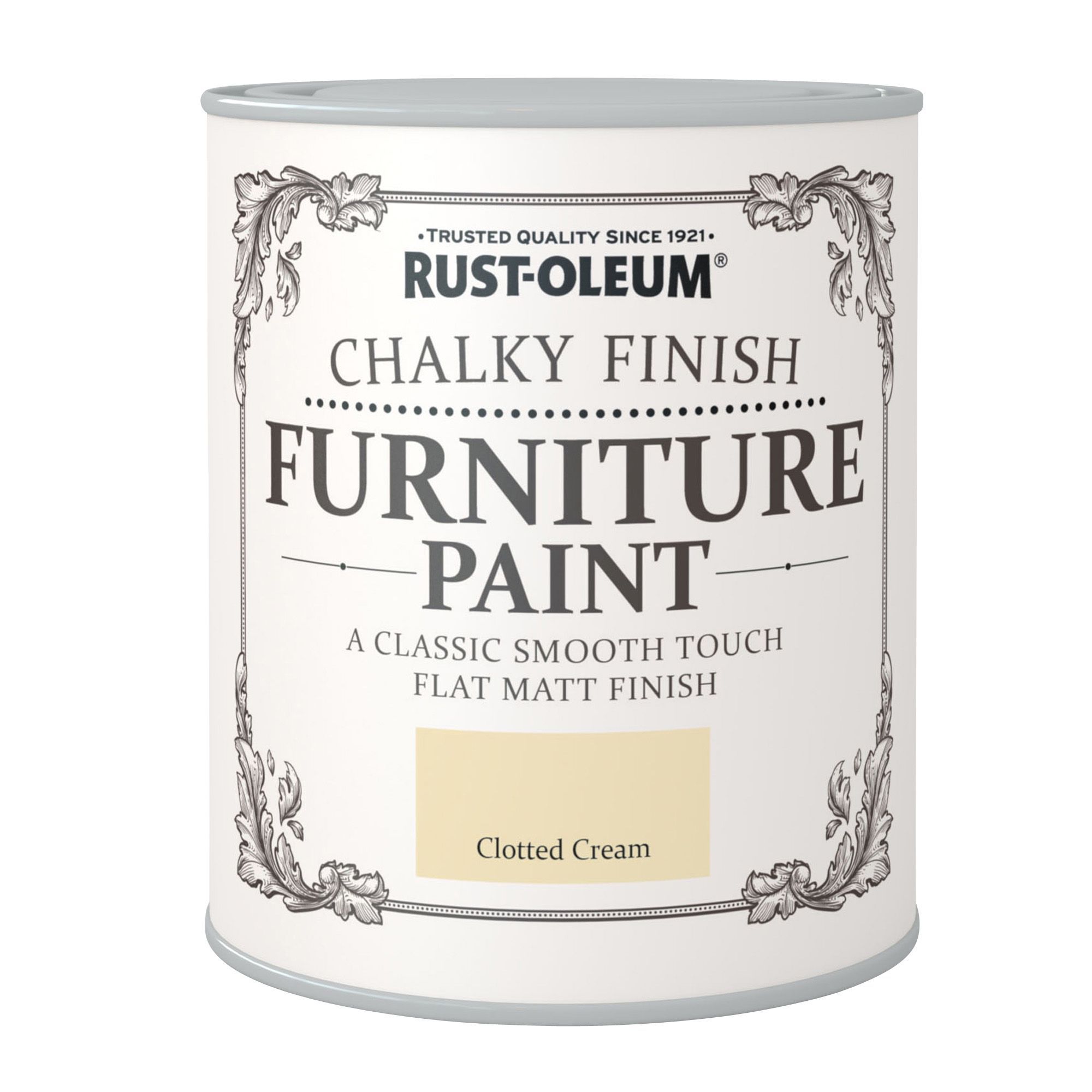 Rust-Oleum Clotted cream Chalky effect Matt Furniture paint, 750ml