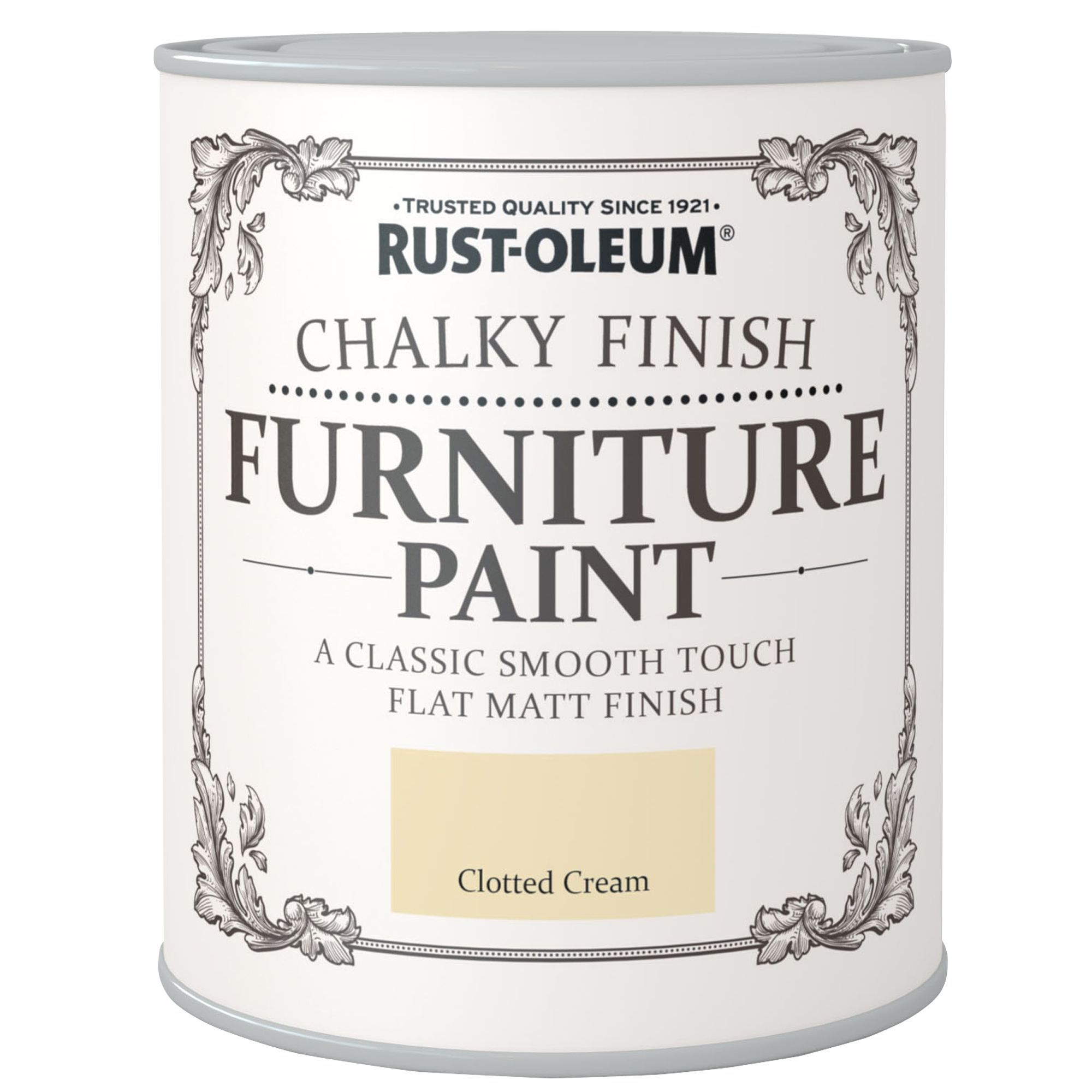 Rust-Oleum Clotted cream Flat matt Furniture paint, 2.5L