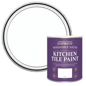 Rust-Oleum Cotton Satin Kitchen Wall tile & panelling paint, 750ml