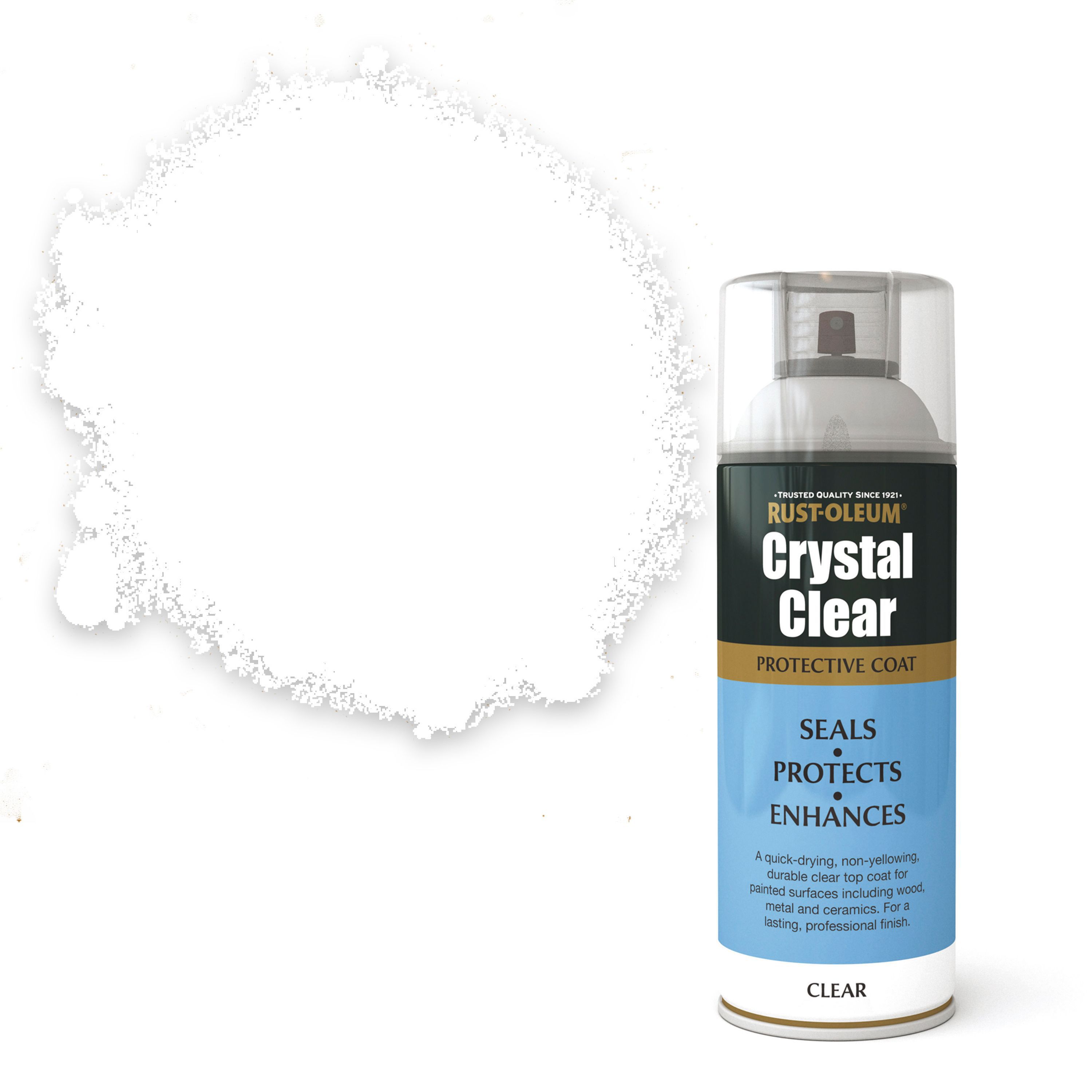 Rust-Oleum Crystal clear Matt Lacquer Spray paint, 400ml