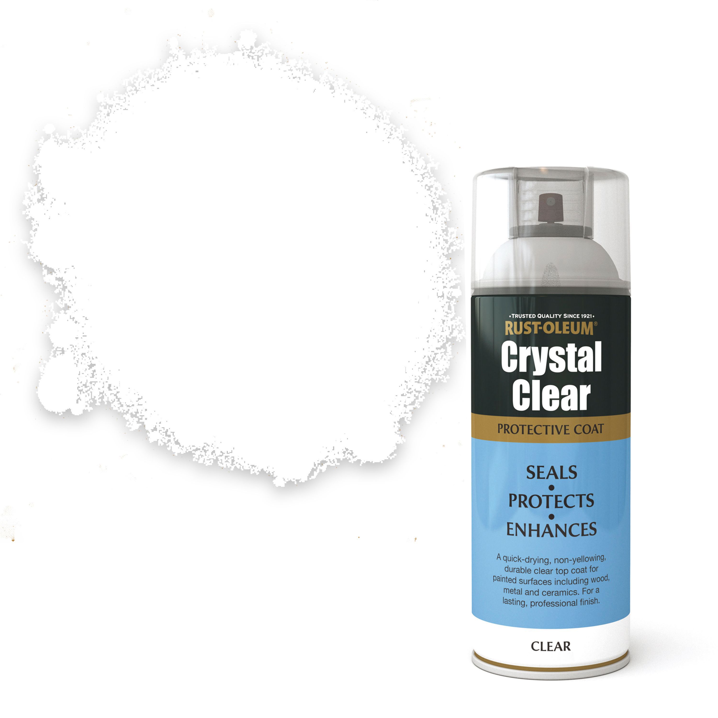 Rust-Oleum Crystal clear Semi-gloss Lacquer Spray paint, 400ml