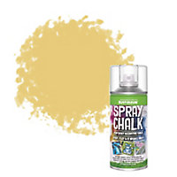 Rust-Oleum Decorative Yellow Chalky Topcoat Spray paint, 150ml