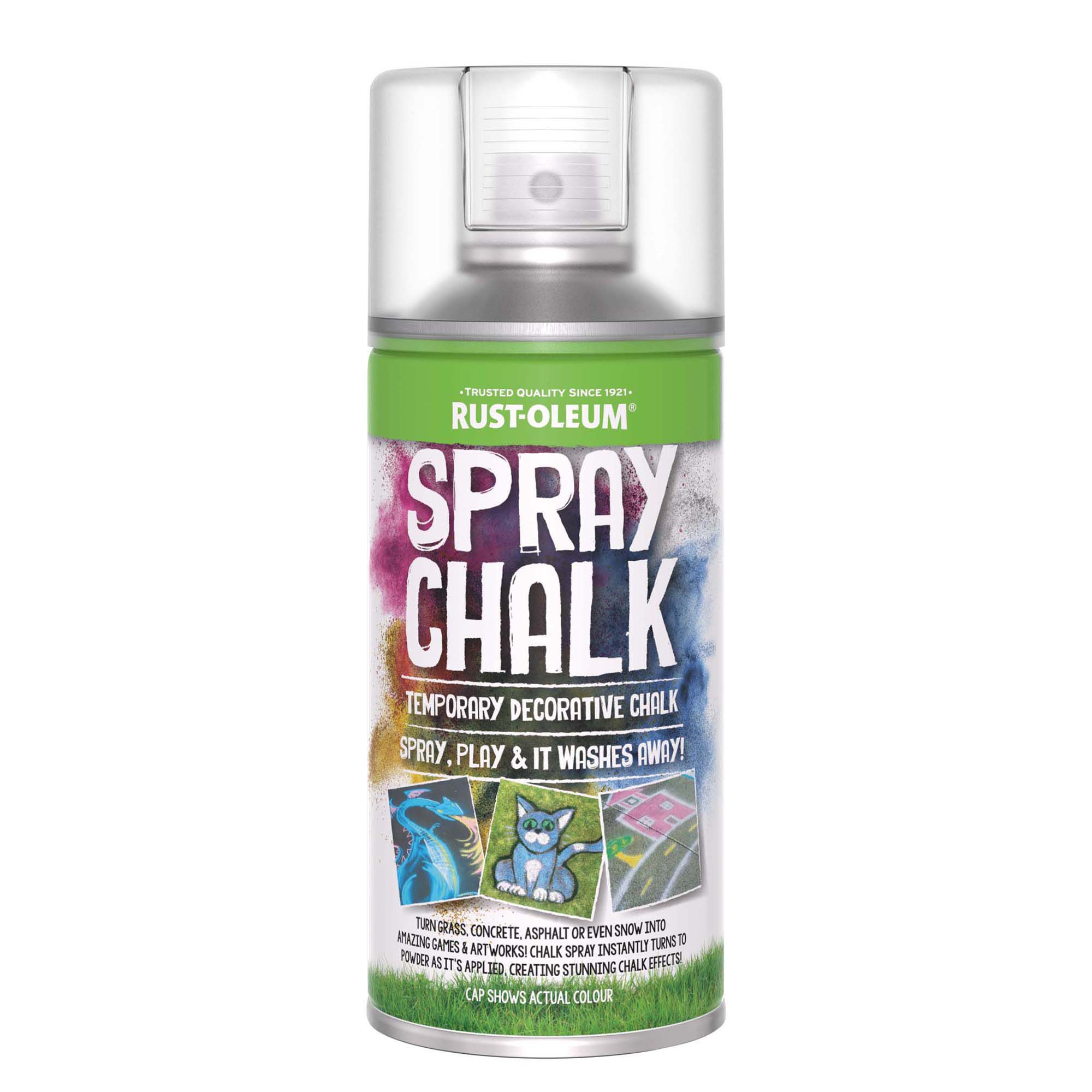 Rust-Oleum Decorative Yellow Chalky Topcoat Spray paint, 150ml