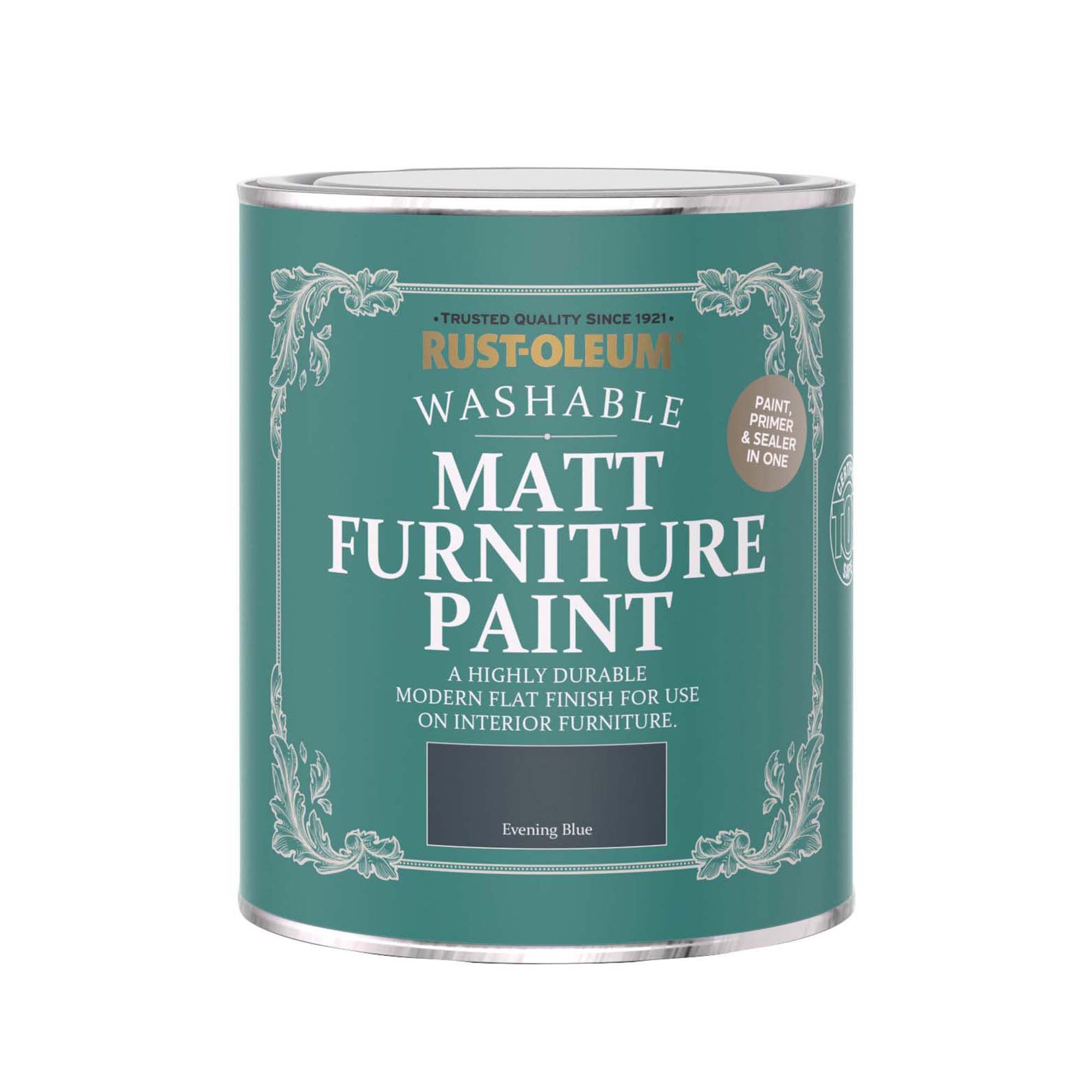 Rust-Oleum Evening Blue Matt Furniture paint, 750ml