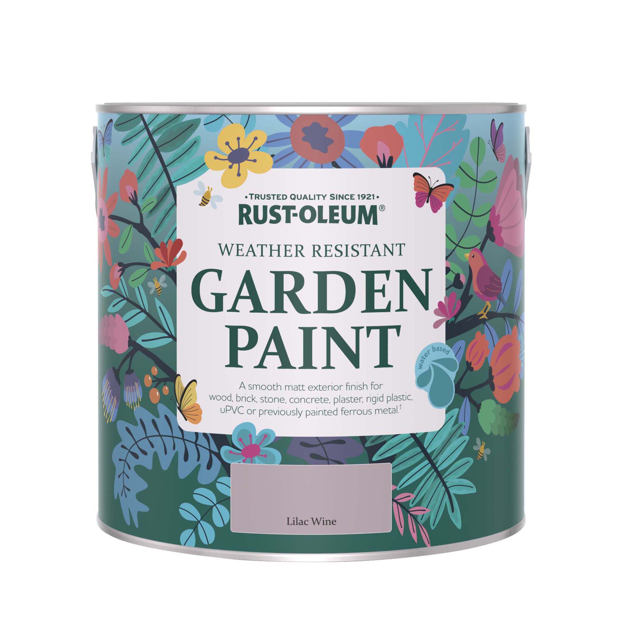 Rust-Oleum Garden Paint Lilac Wine Matt Multi-surface Garden Paint, 2.5L Tin
