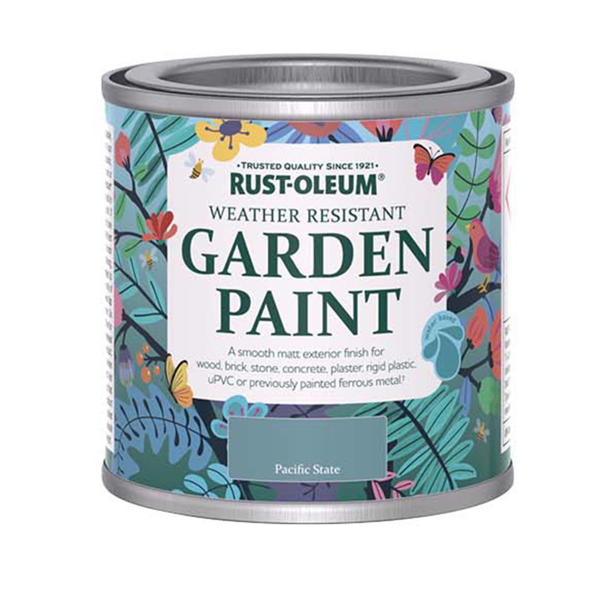 Rust-Oleum Garden Paint Pacific State Matt Multi-surface Garden Paint, 125ml Tin