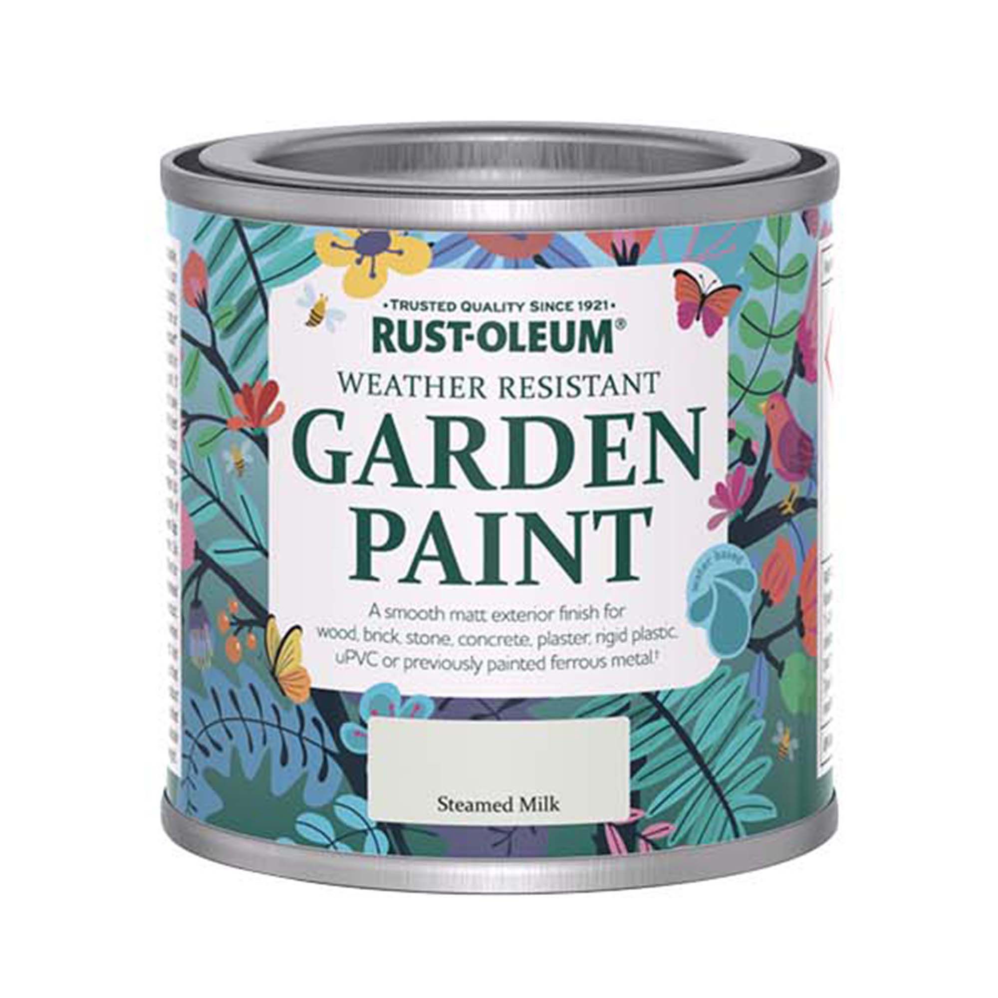 Rust-Oleum Garden Paint Steamed Milk Matt Multi-surface Garden Paint, 125ml Tin