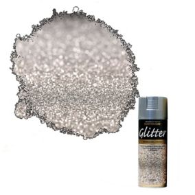 Rust-Oleum Glitter Gloss Silver glitter effect Multi-surface Spray paint, 400ml