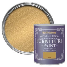 Rust-Oleum Gold effect Furniture paint, 750ml