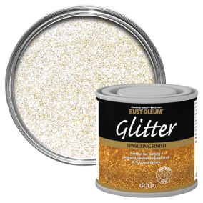 Rust-Oleum Gold glitter effect Gloss Multi-surface Special effect paint, 125ml