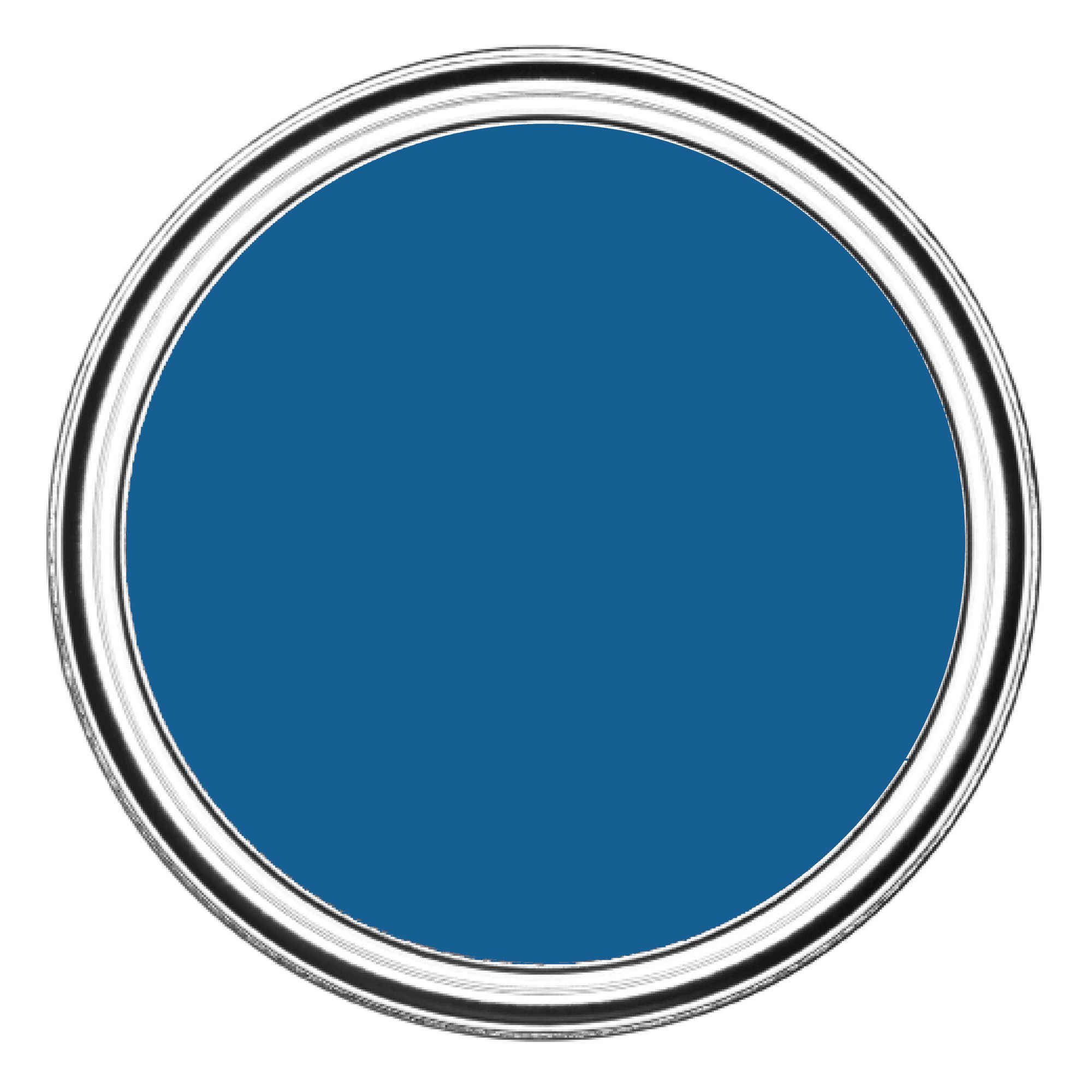Rust-Oleum Metal Expert Gentian Blue Satin Topcoat Paint, 250ml Tin