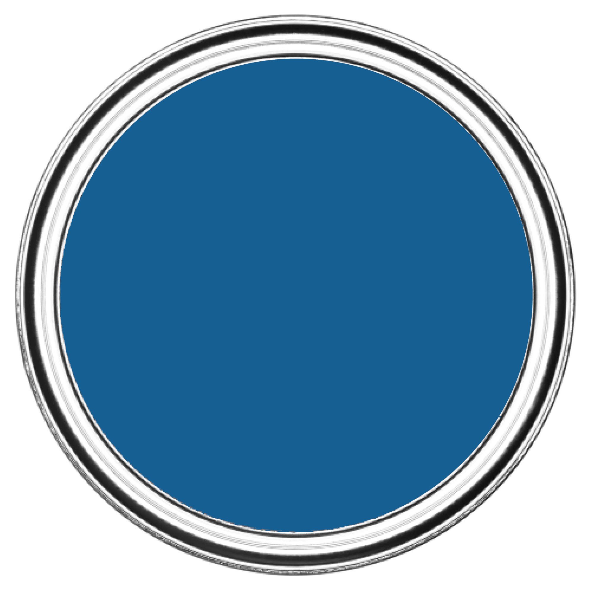 Rust-Oleum Metal Expert Gentian Blue Satin Topcoat Paint, 750ml Tin