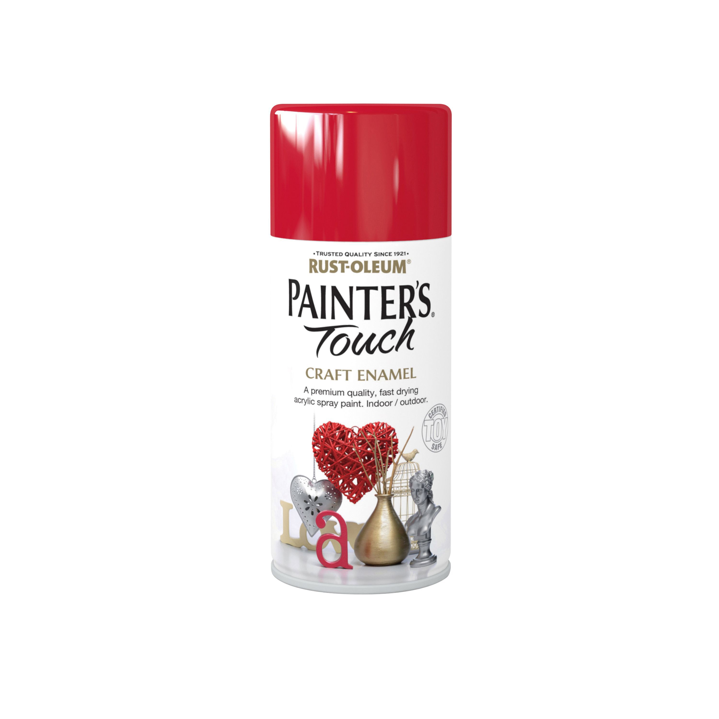 Rust-Oleum Painter's touch Cherry red Gloss Multi-surface Decorative spray paint, 150ml