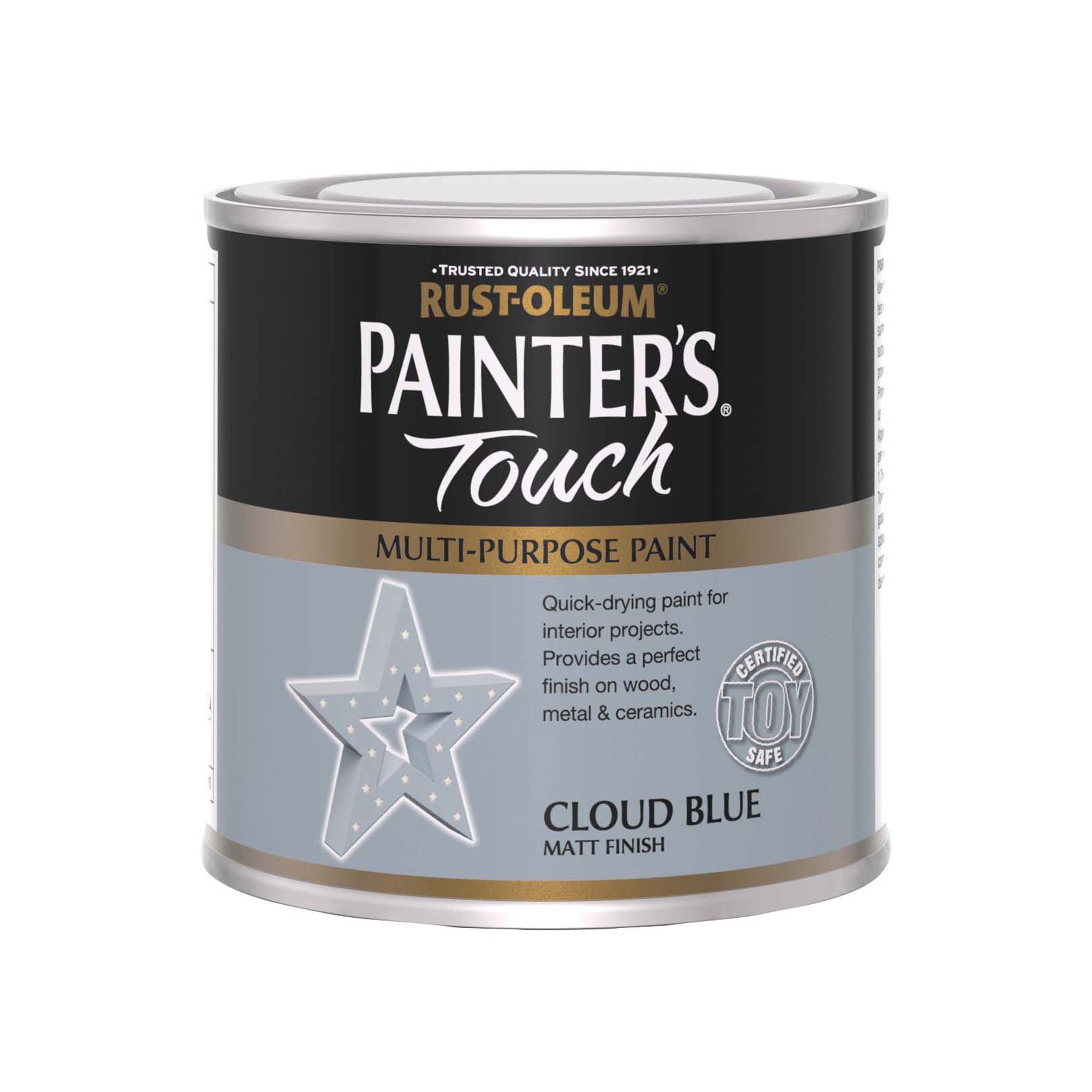 Rust-Oleum Painter's Touch Cloud Blue Matt Furniture paint, 250ml