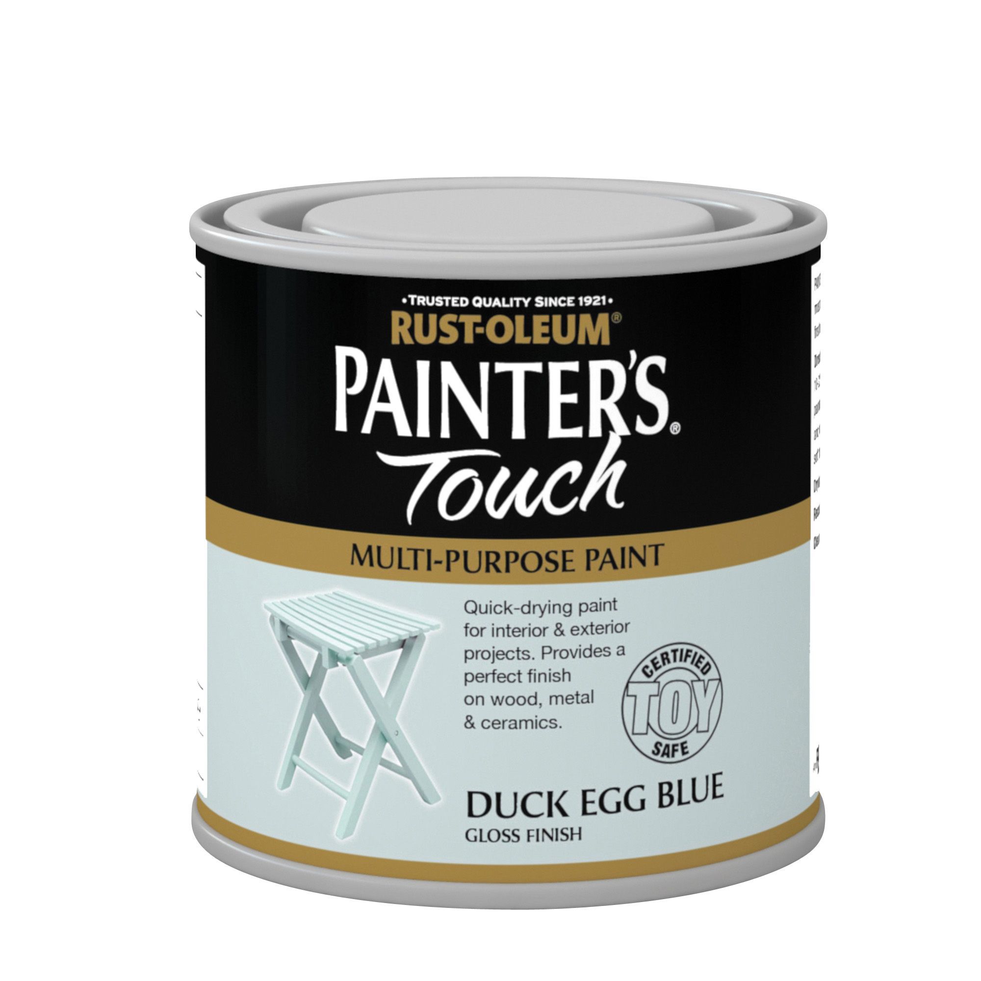 Rust-Oleum Painter's touch Duck egg Gloss Multi-surface paint, 250ml