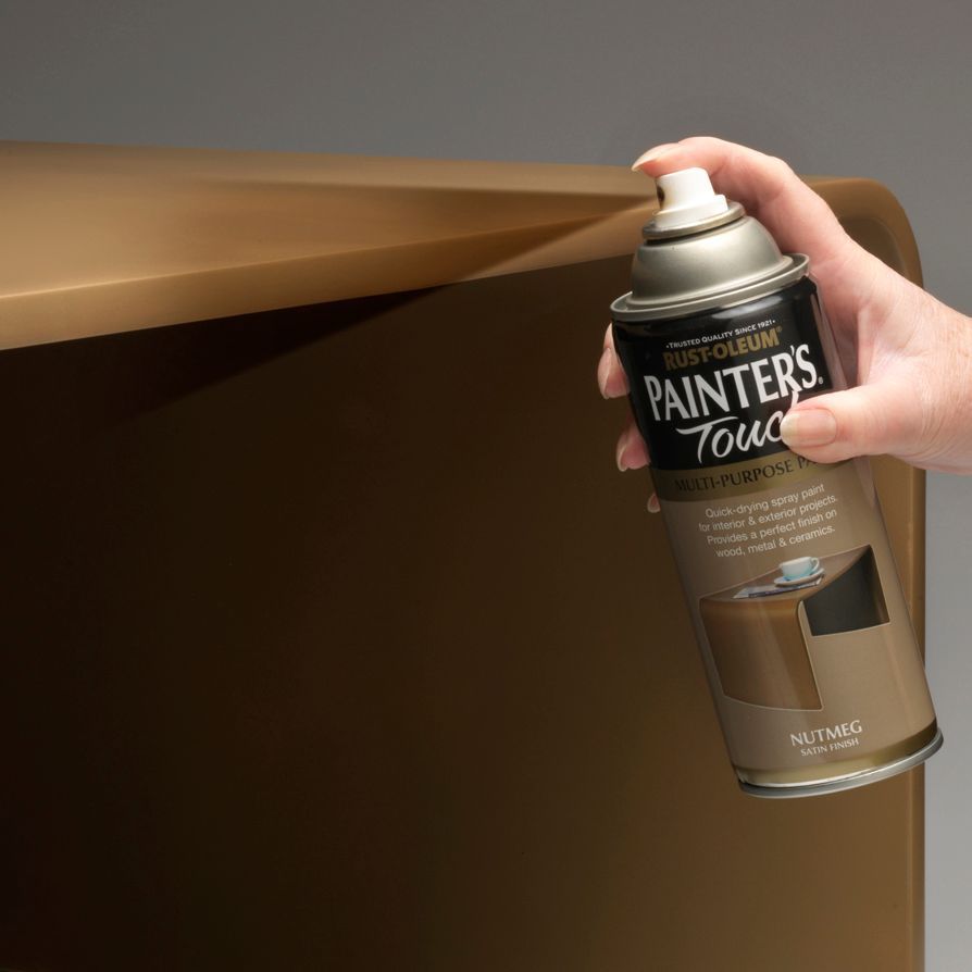Rust-Oleum Painter's Touch Nutmeg Satinwood Multi-surface Decorative spray paint, 400ml