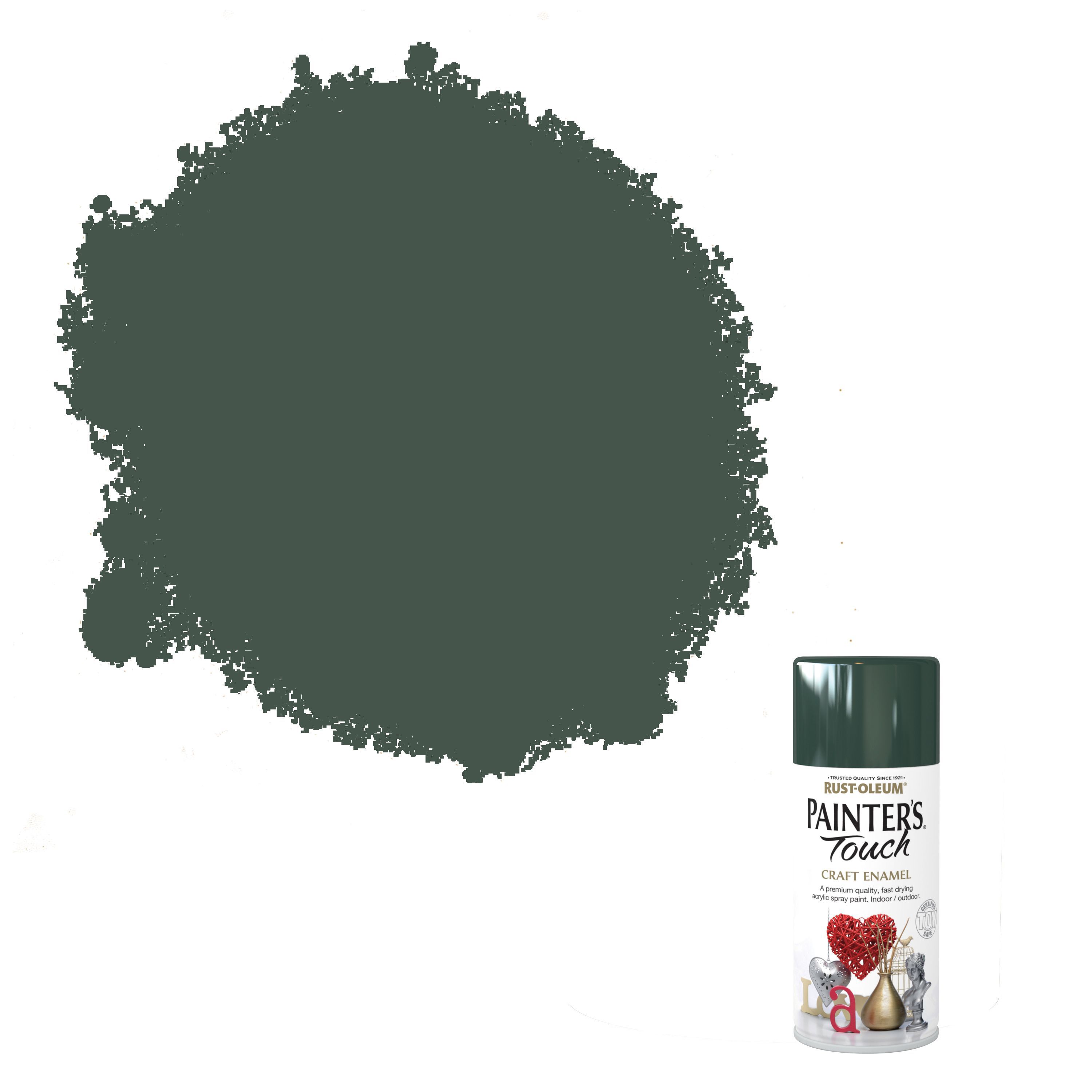 Rust-Oleum Painter's touch Oxford green Gloss Multi-surface Decorative spray paint, 150ml