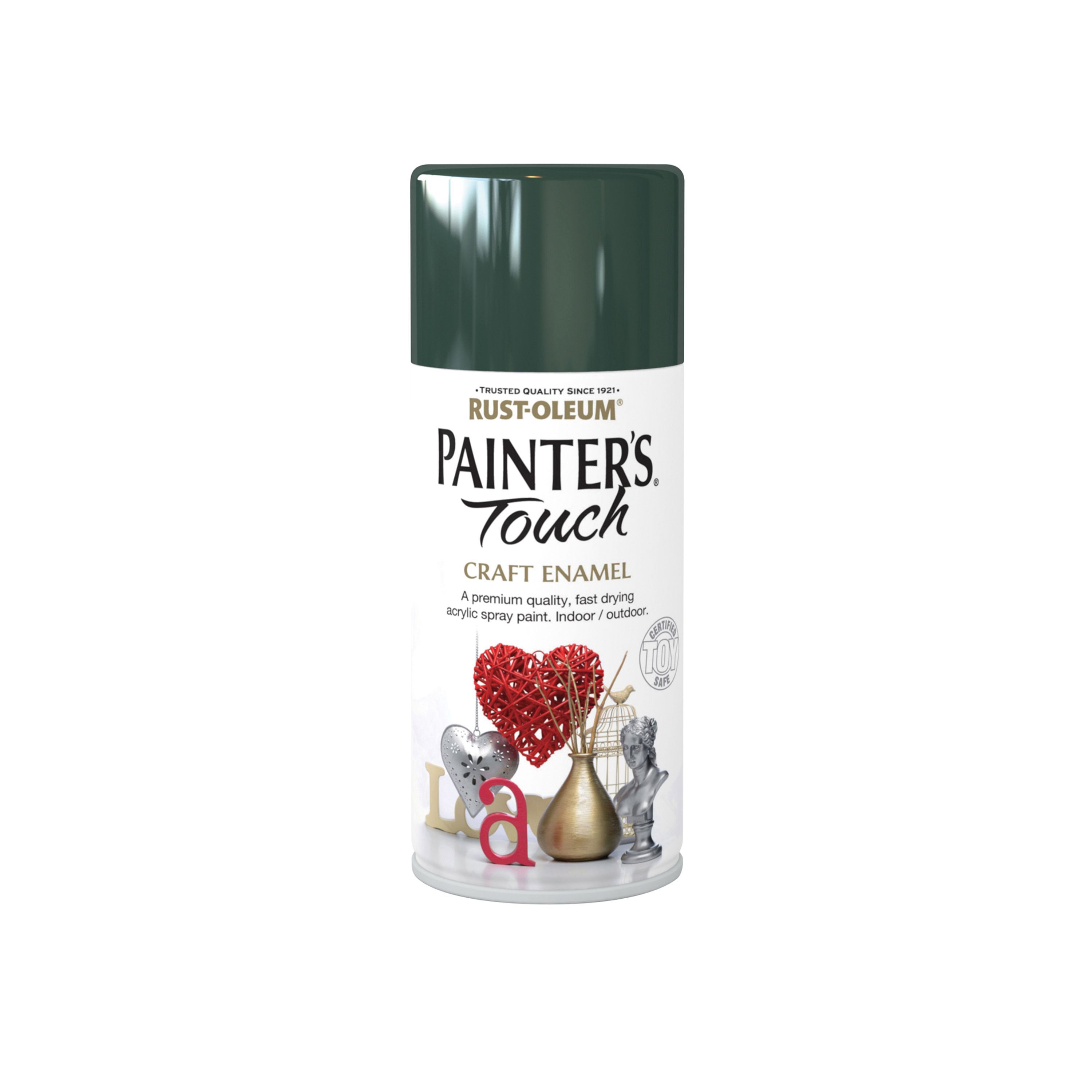 Rust-Oleum Painter's touch Oxford green Gloss Multi-surface Decorative spray paint, 150ml
