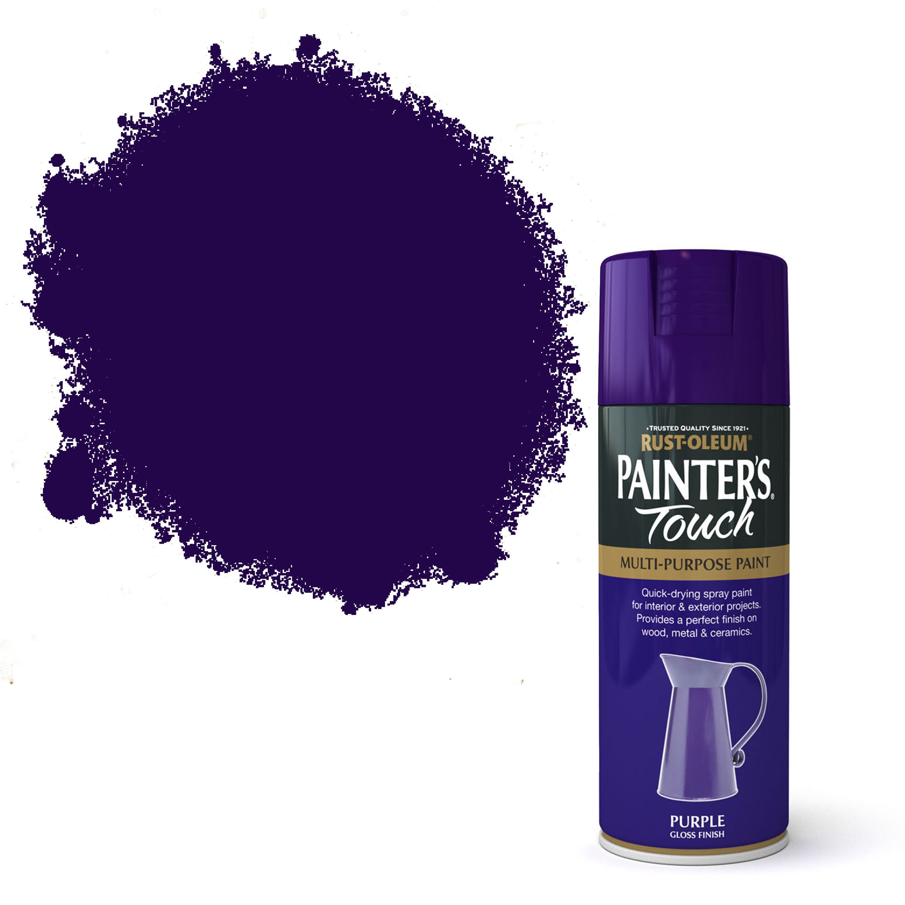 Rust-Oleum Painter's touch Purple Gloss Multi-surface Decorative spray paint, 400ml