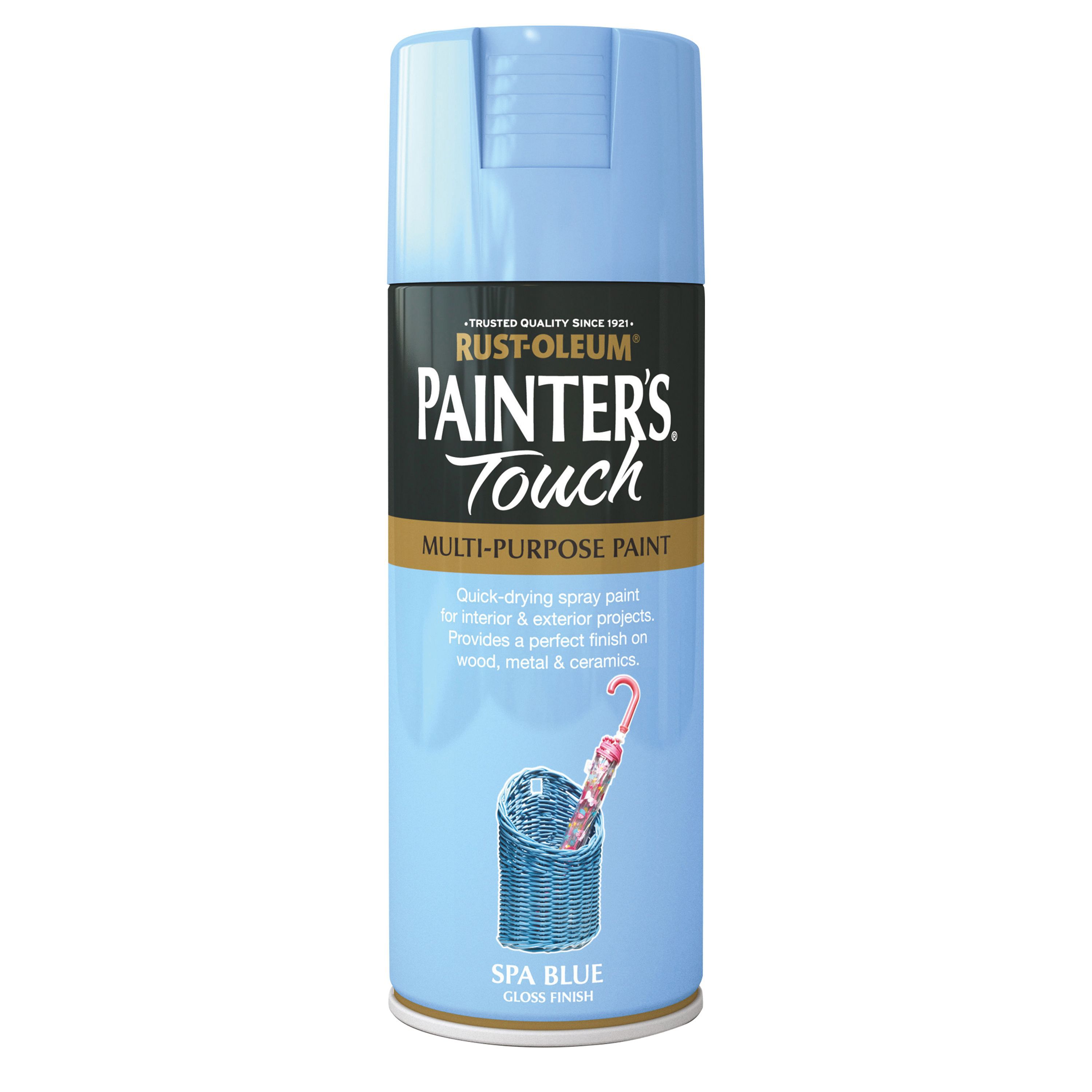 Rust-Oleum Painter's touch Spa blue Gloss Multi-surface Decorative spray paint, 400ml