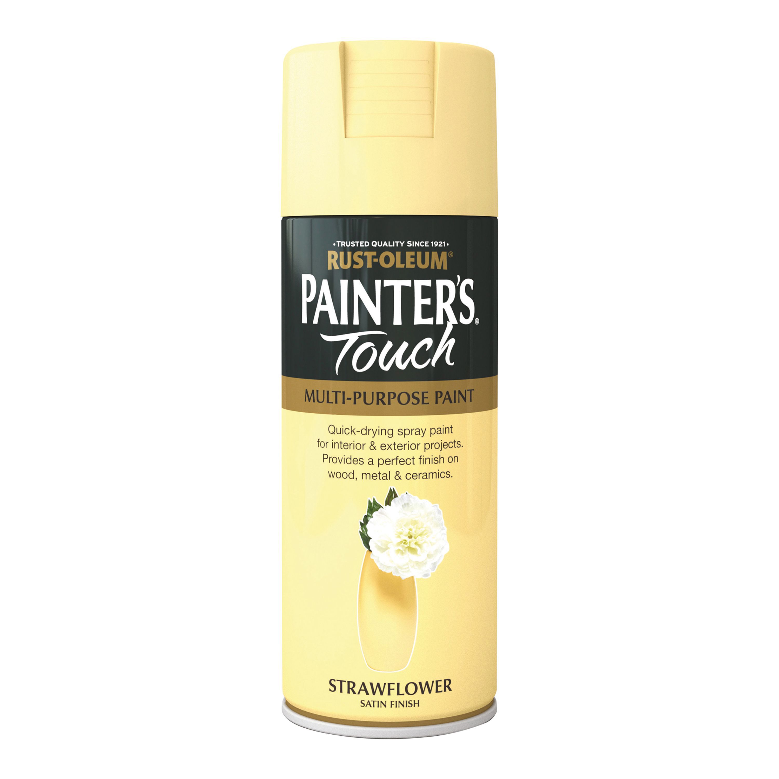 Rust-Oleum Painter's Touch Strawflower Satinwood Multi-surface Decorative spray paint, 400ml