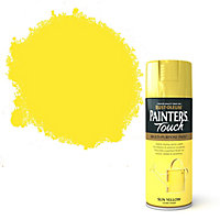 Rust-Oleum Painter's touch Sun yellow Gloss Multi-surface Decorative spray paint, 400ml