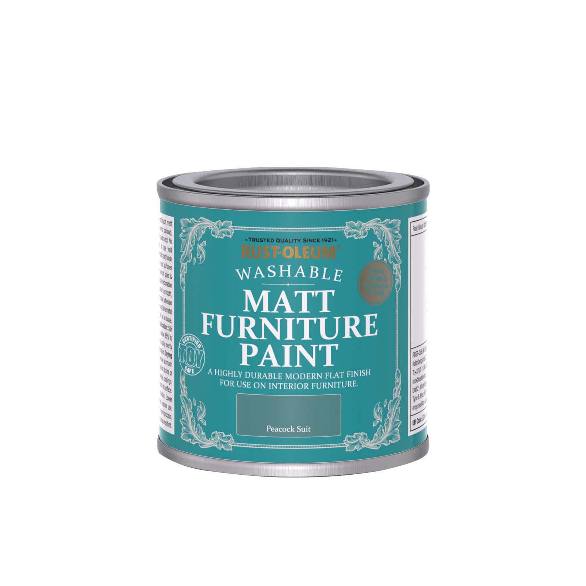 Rust-Oleum Peacock Suit Matt Furniture paint, 125ml