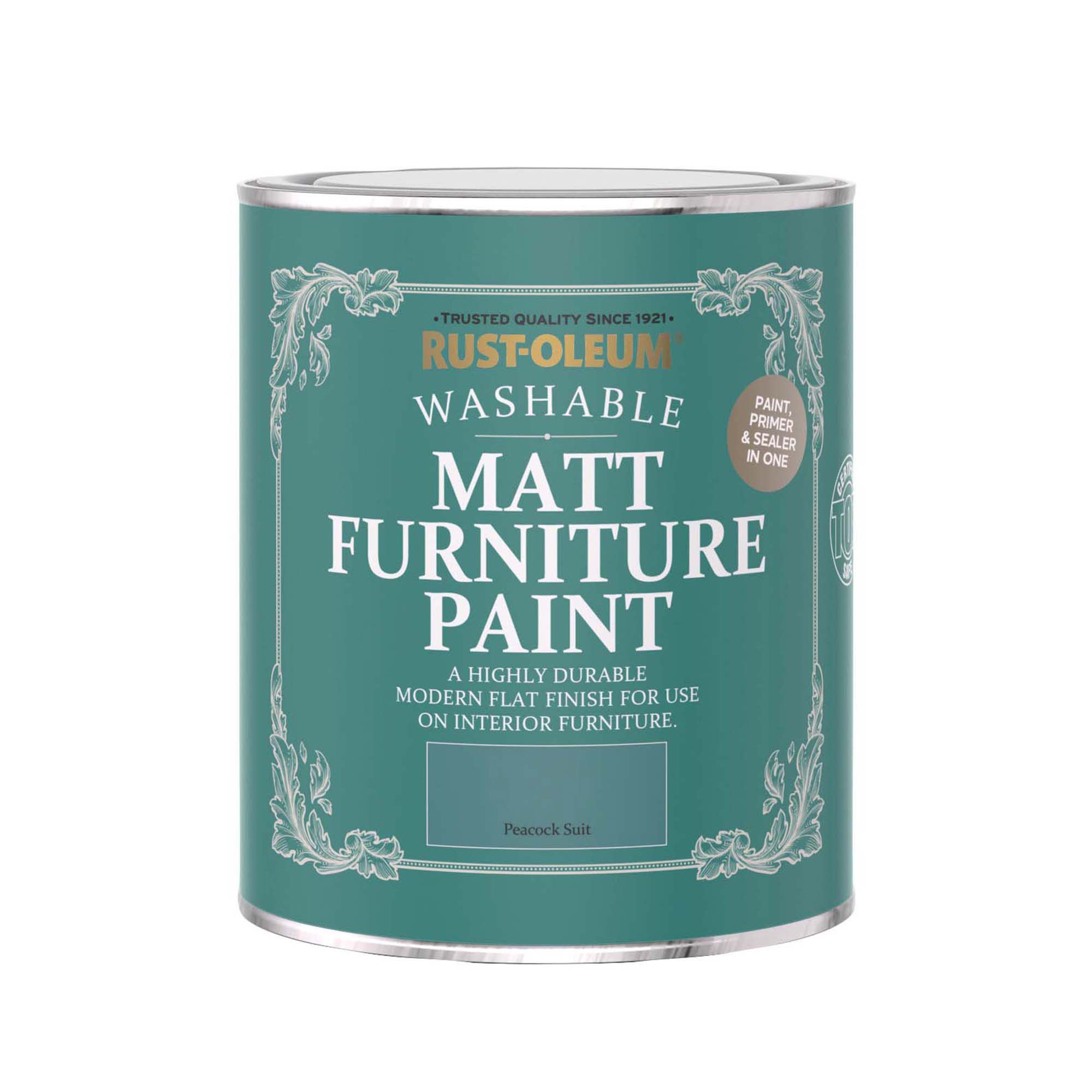 Rust-Oleum Peacock Suit Matt Furniture paint, 750ml