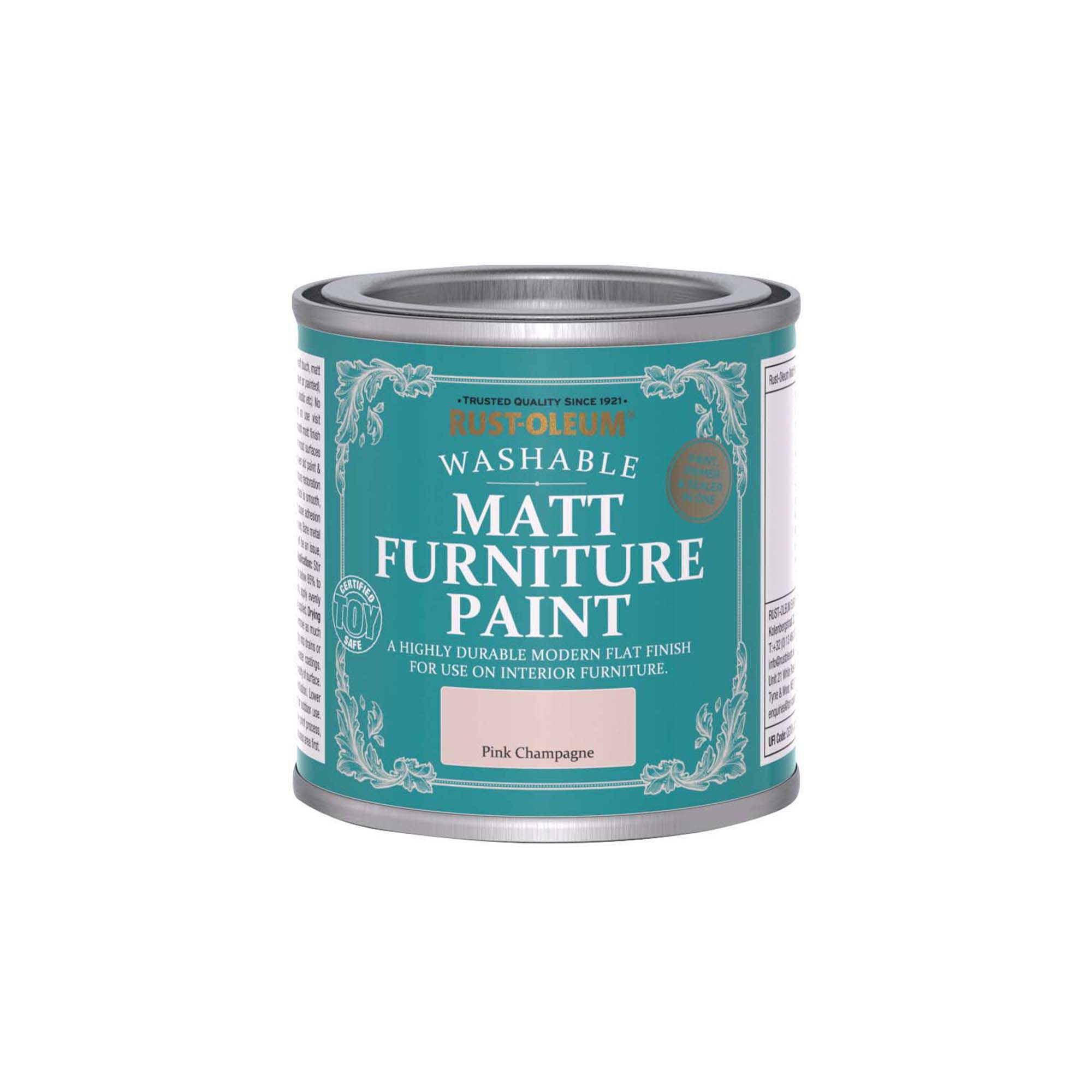 Rust-Oleum Pink Champagne Matt Furniture paint, 125ml