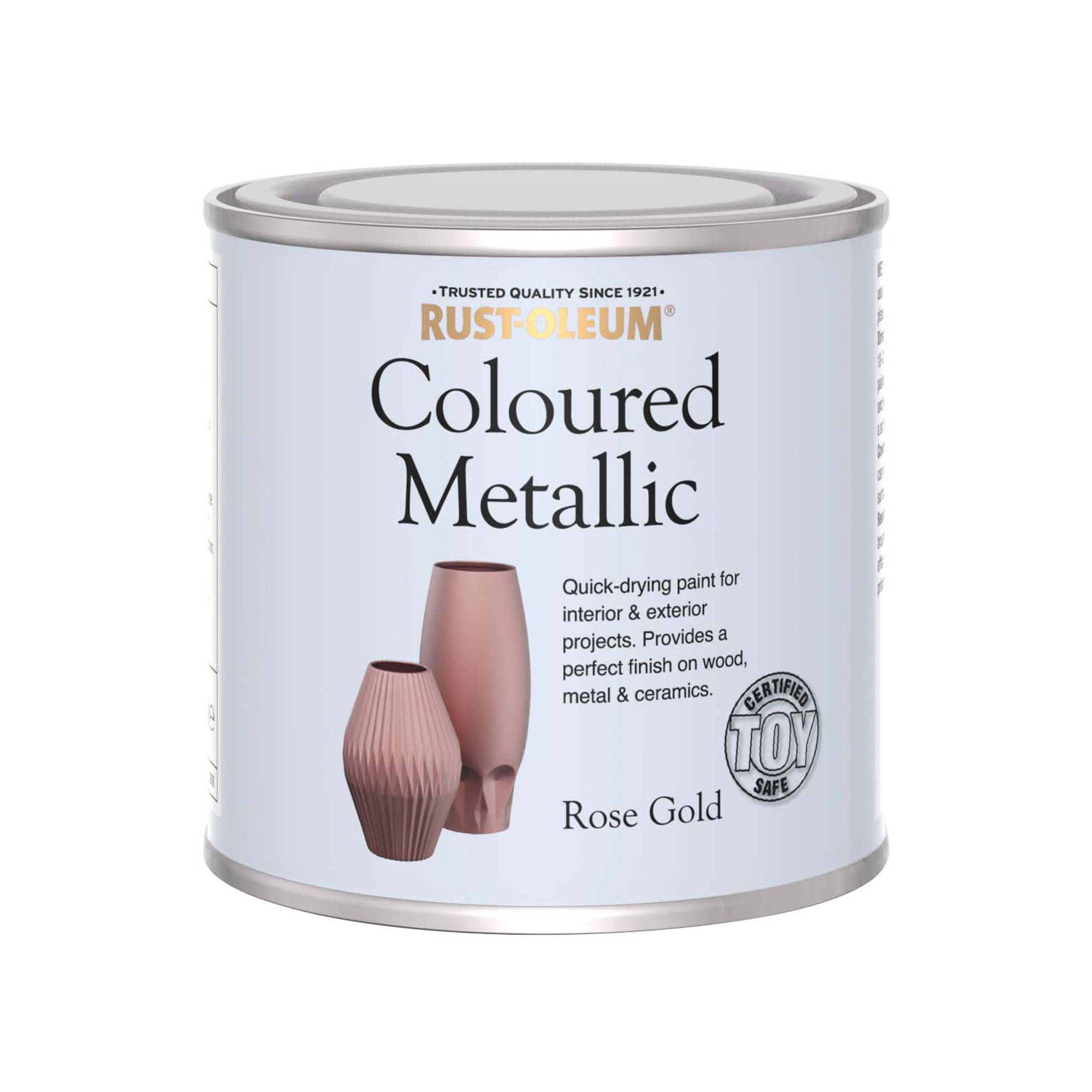 Rust-Oleum Rose Gold Metallic effect Mid sheen Multi-surface Topcoat Special effect paint, 250ml