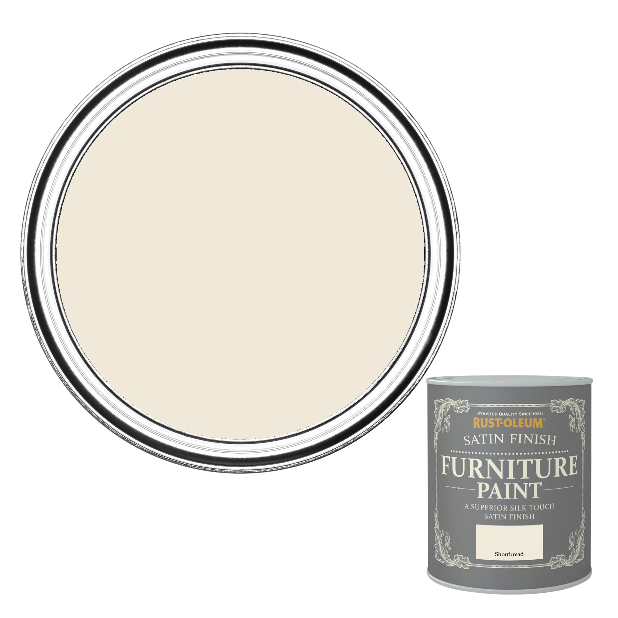Rust-Oleum Shortbread Satinwood Furniture paint, 125ml