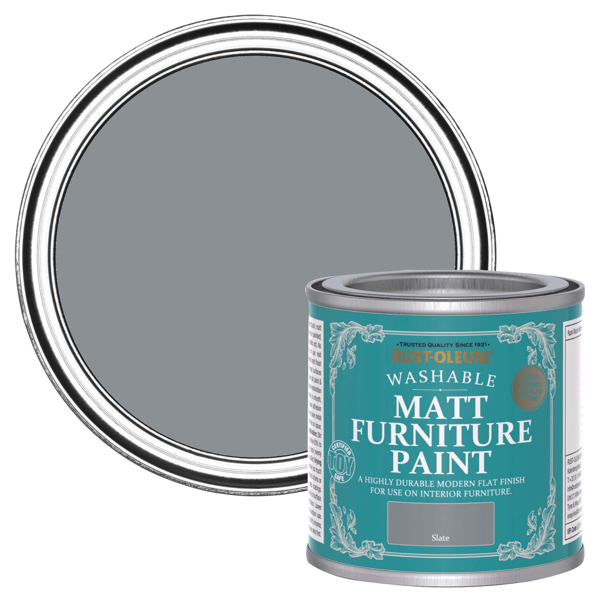 Rust-Oleum Slate Matt Furniture paint, 125ml
