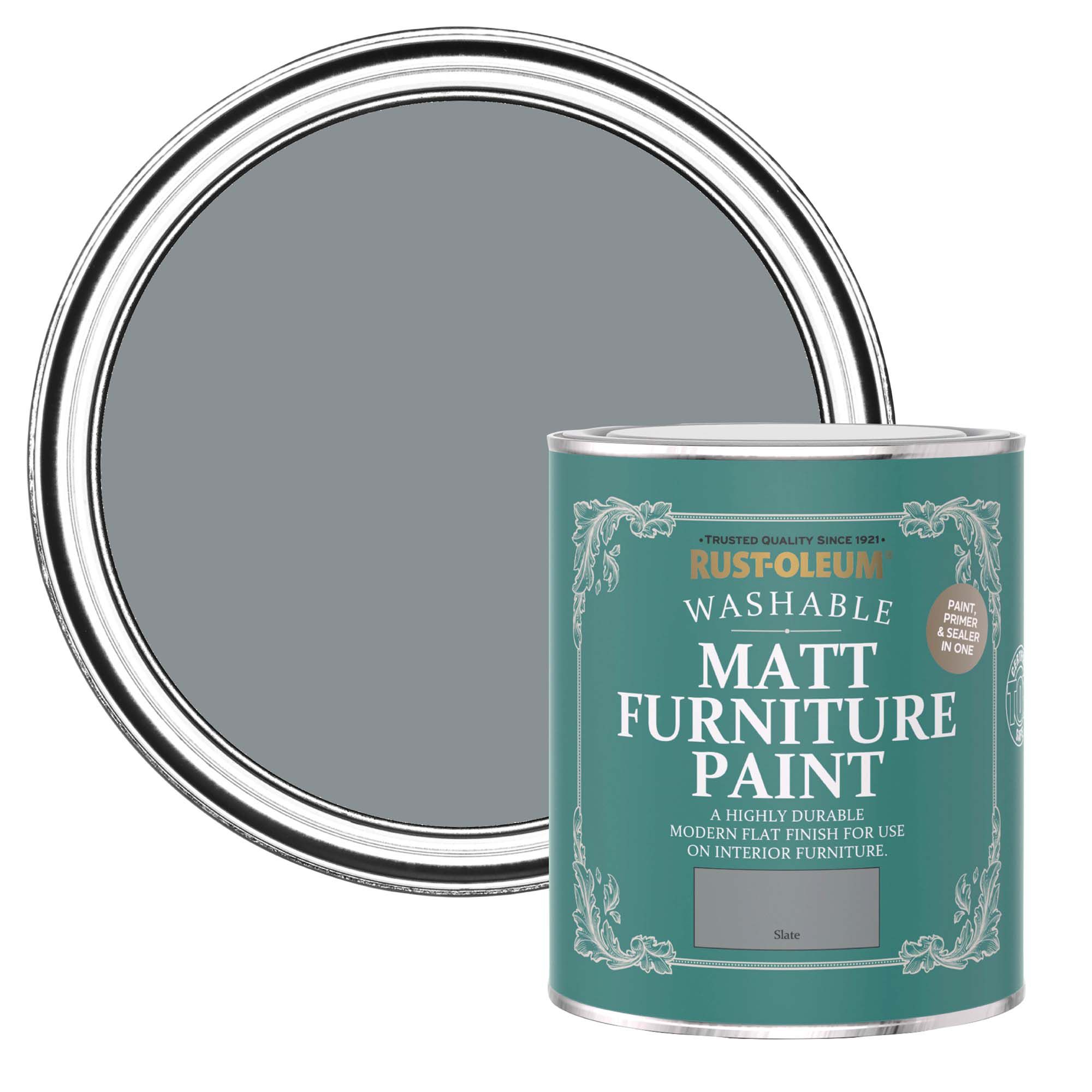Rust-Oleum Slate Matt Furniture paint, 750ml