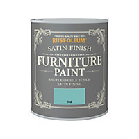 Rust-Oleum Teal Satinwood Furniture paint, 750ml