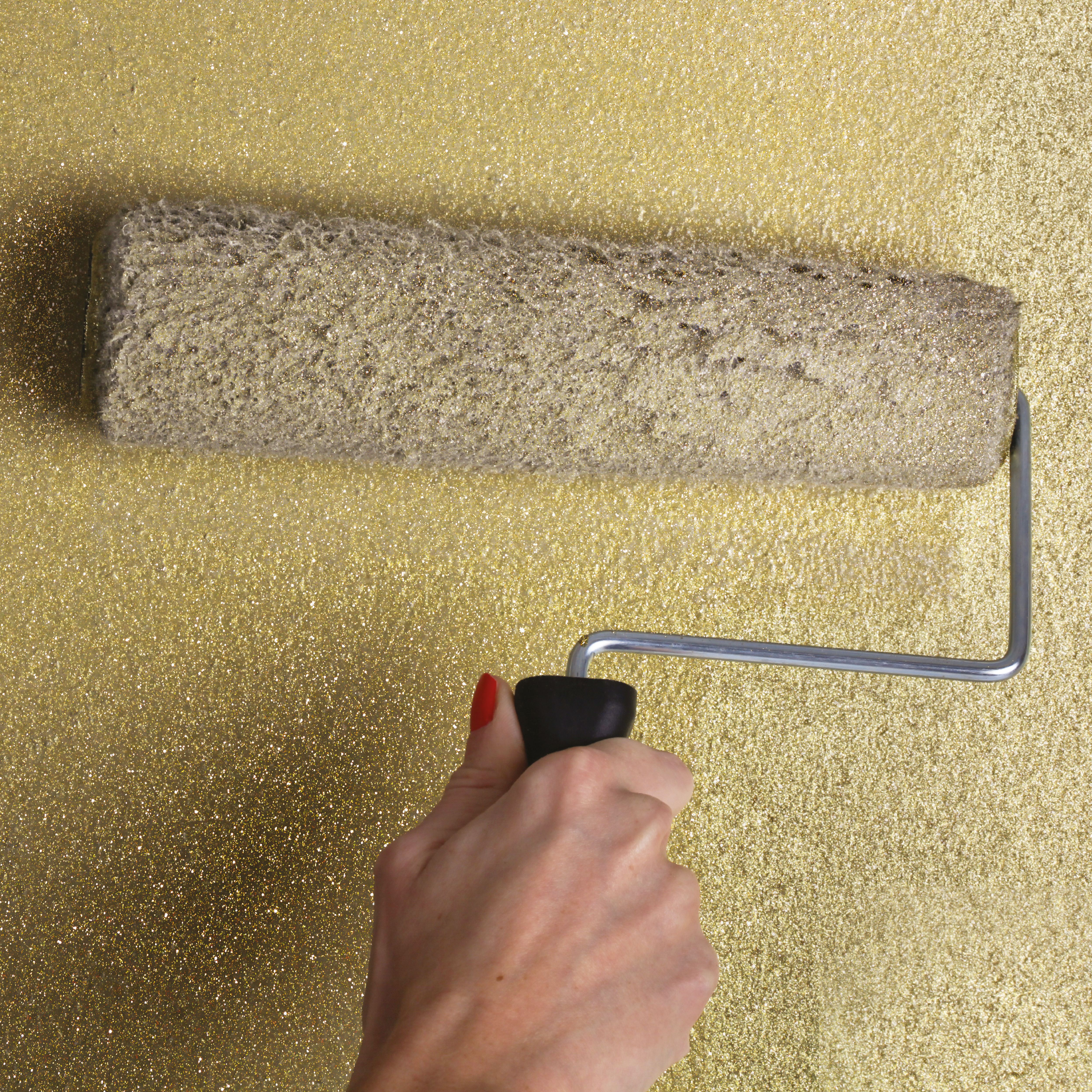 Rust-Oleum Ultra Shimmer Gold Glitter effect Mid sheen Multi-surface Topcoat Paint glitter, 750ml