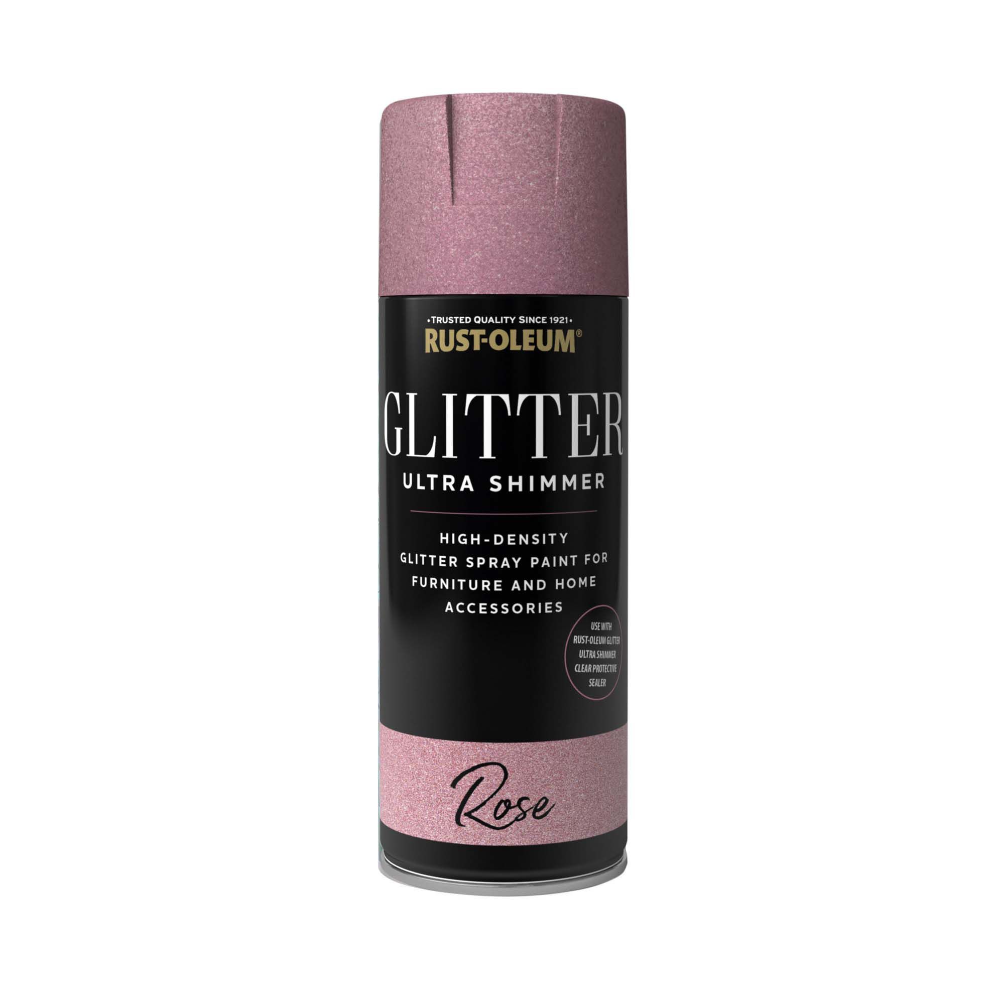 Rust-Oleum Ultra Shimmer Rose Glitter effect Multi-surface Topcoat Spray paint, 400ml