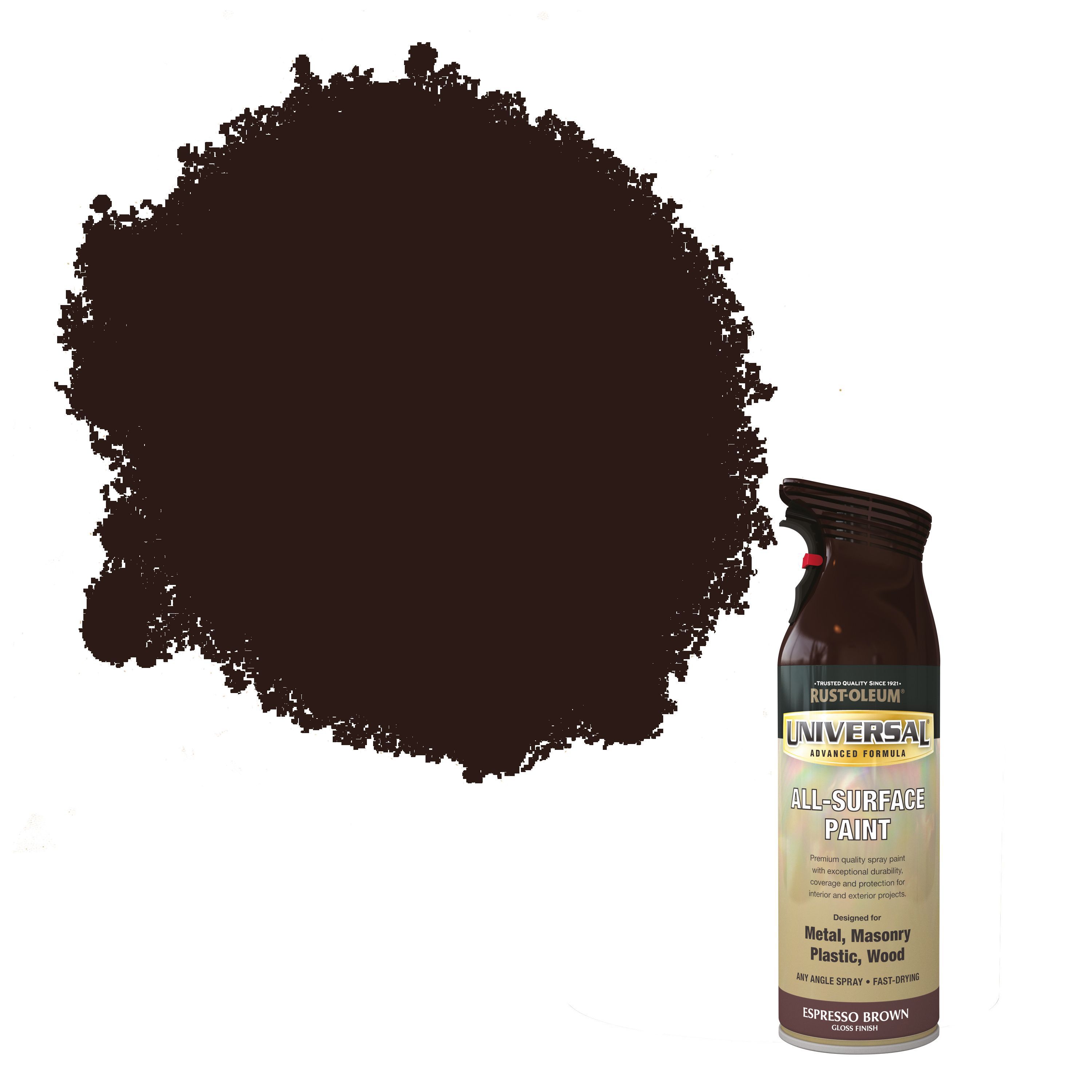 Rust-Oleum Universal Espresso brown Gloss Multi-surface Protector Spray ...