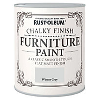 Rust-Oleum Winter grey Flat matt Furniture paint, 2.5L