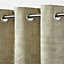 Ruvor Beige Abstract Blackout Eyelet Curtain (W)140cm (L)260cm, Single