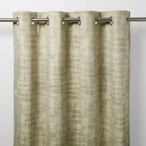 Ruvor Beige Abstract Blackout Eyelet Curtain (W)167cm (L)228cm, Single