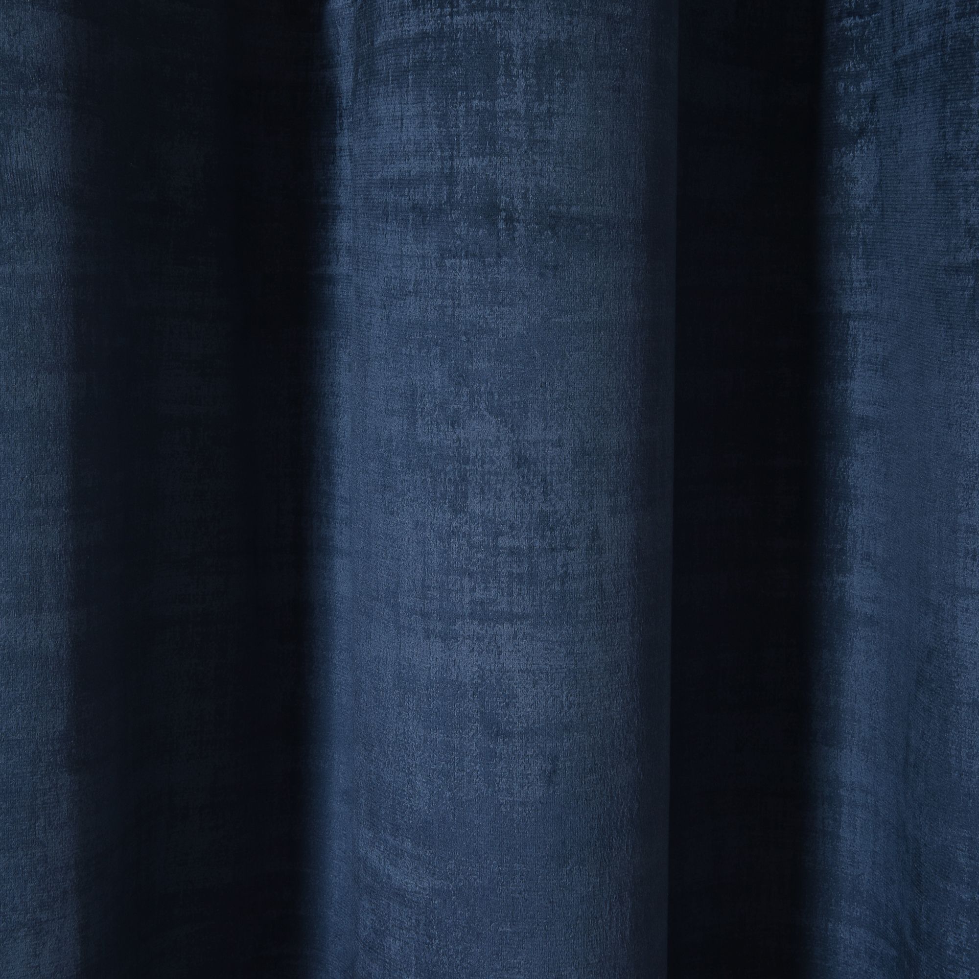 Ruvor Navy Plain woven Lined Eyelet Curtain (W)117cm (L)137cm, Pair