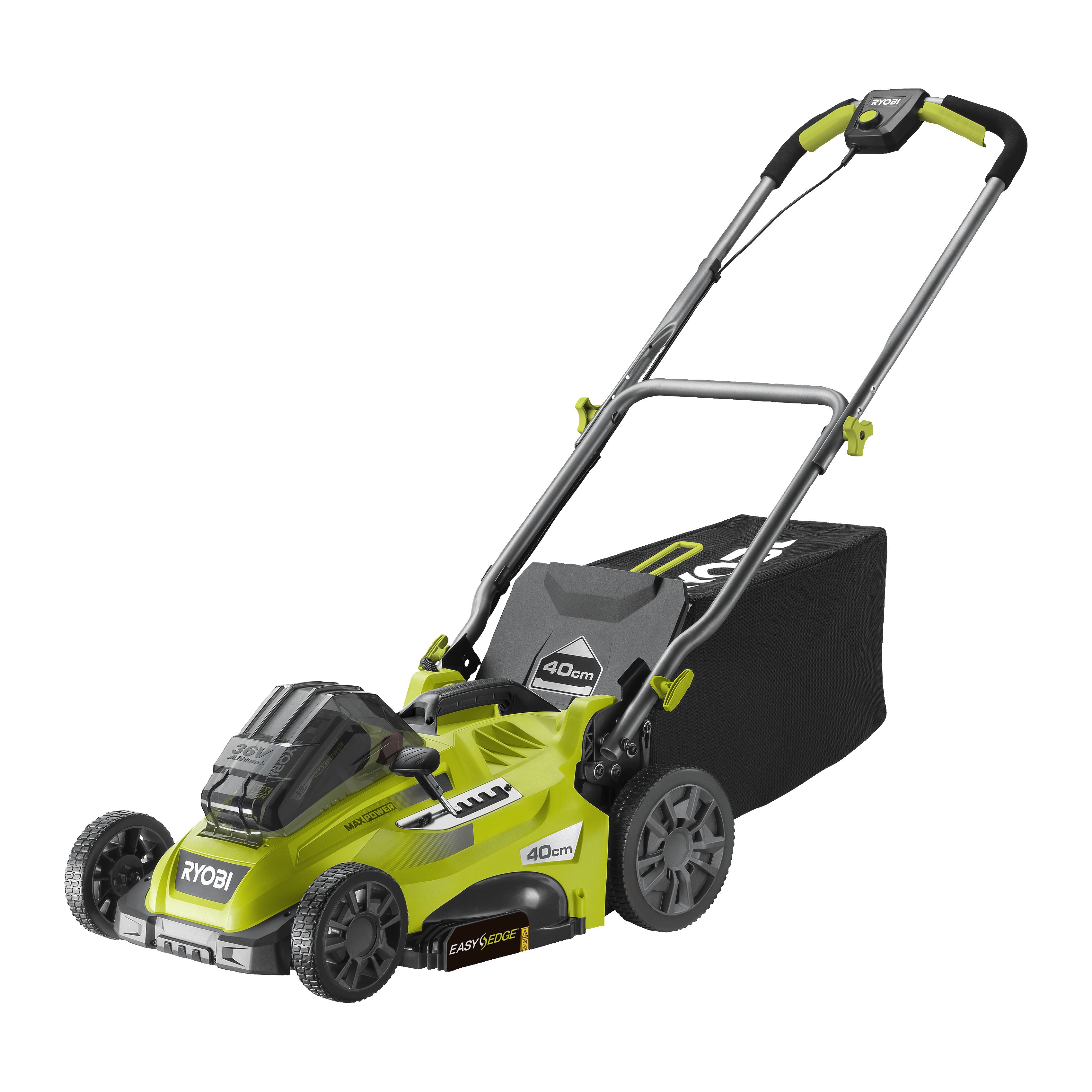 Ryobi 36V Max Power RLM36X41H50G Cordless 36V Rotary Lawnmower Tradepoint