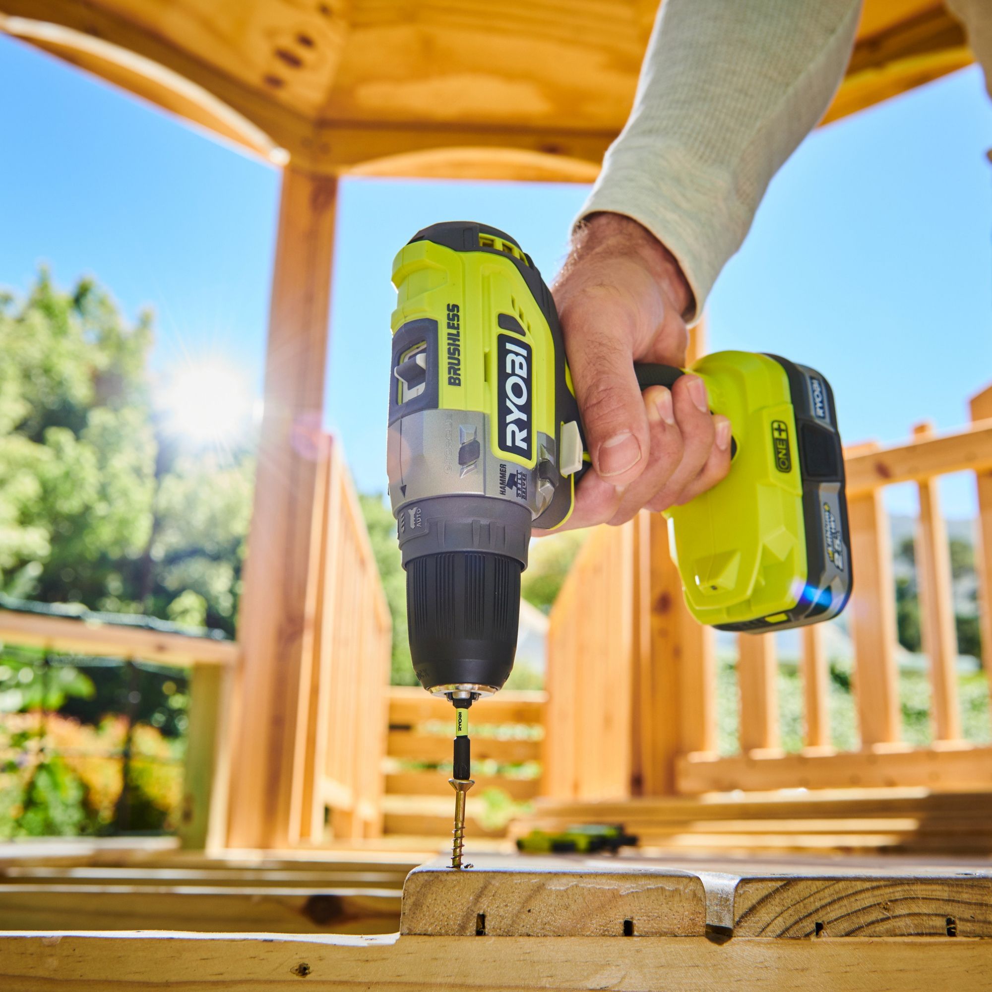 Ryobi ONE+ 18V 2 x 2 Li-ion Brushless Cordless Combi drill R18PD5-220S