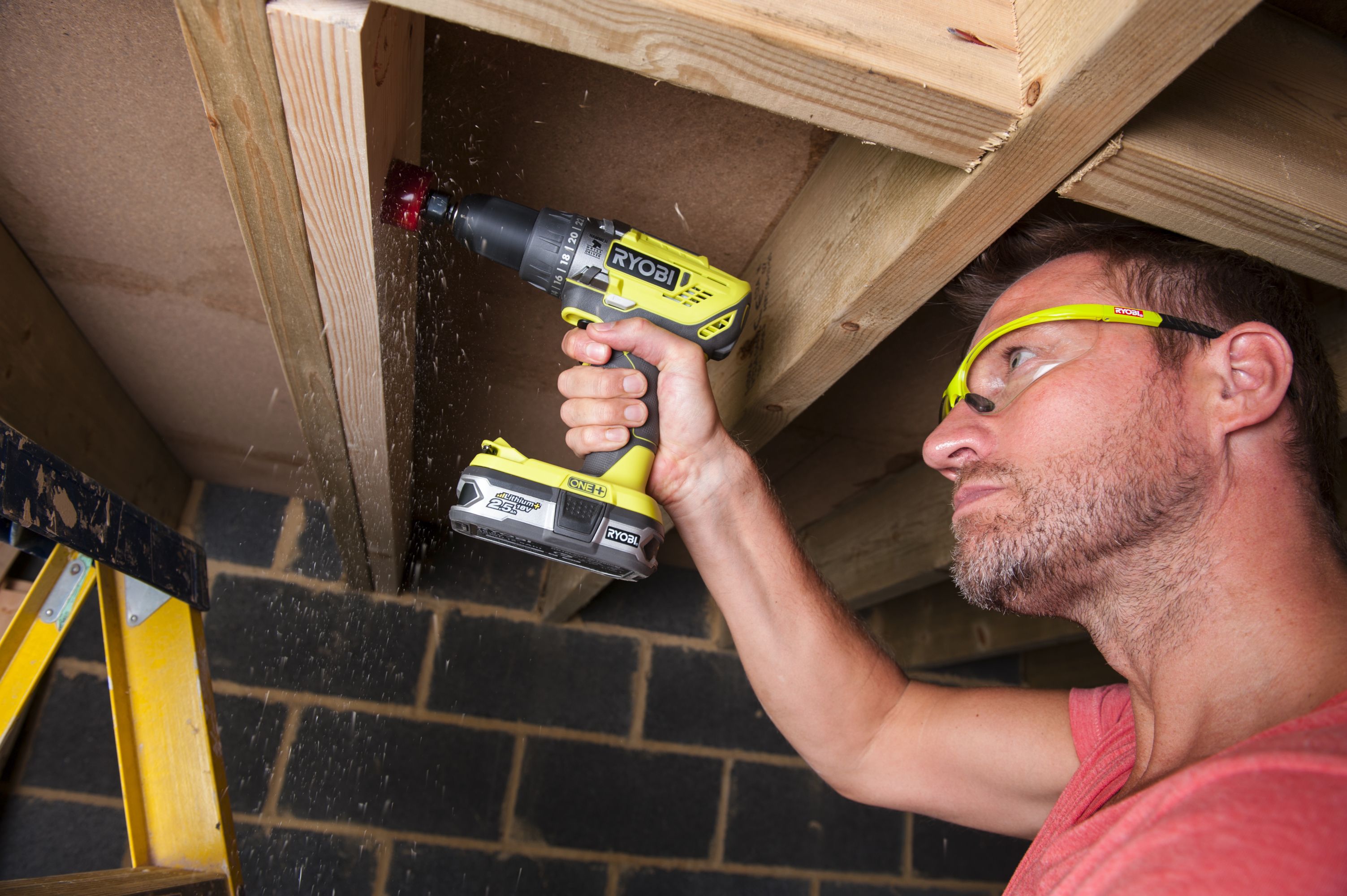 Ryobi ONE+ 18V Li-ion Cordless Percussion drill (1 x 1.5Ah) - R18PD3-115GK