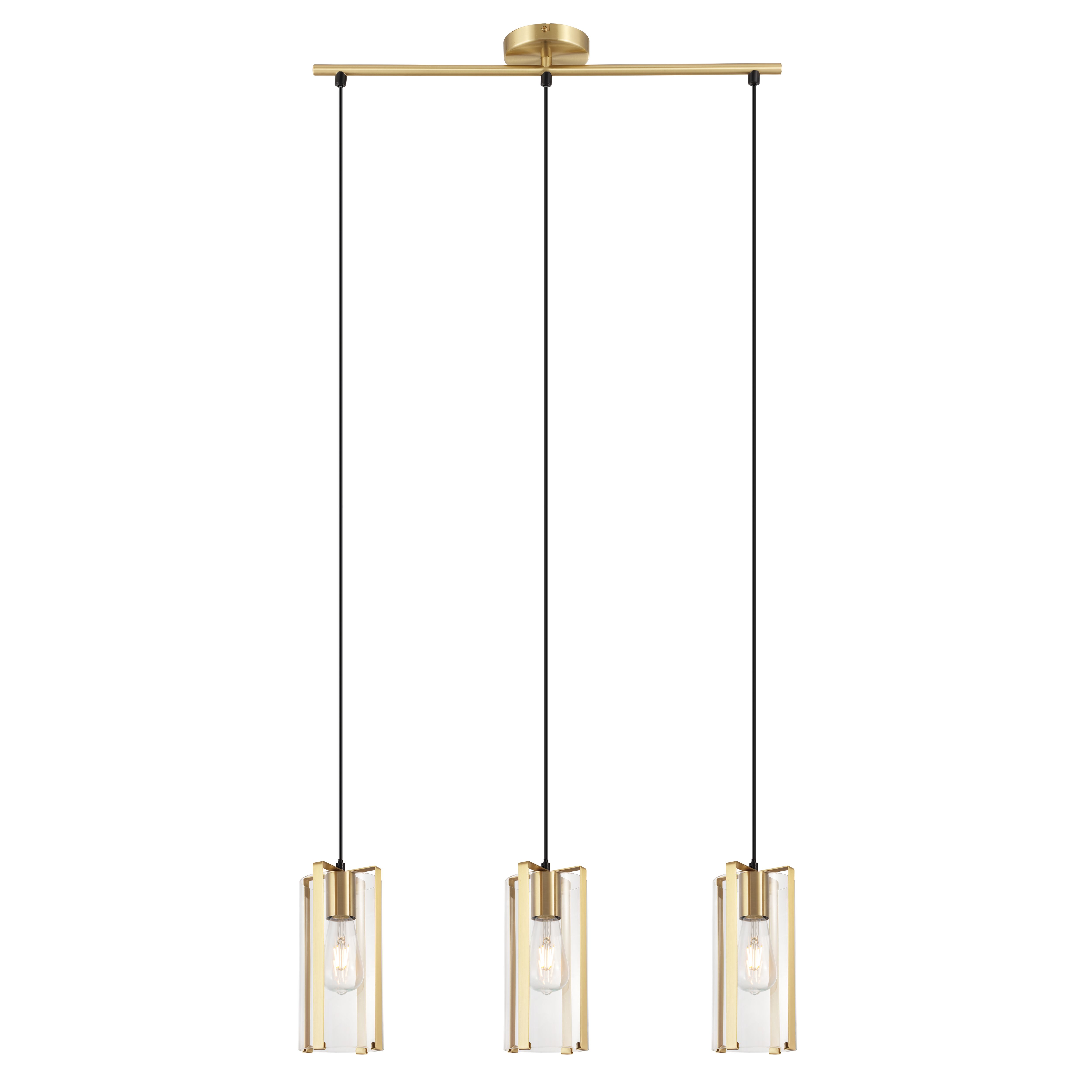 Saiphi Gold effect 3 Lamp Pendant ceiling light Dia 690mm Tradepoint