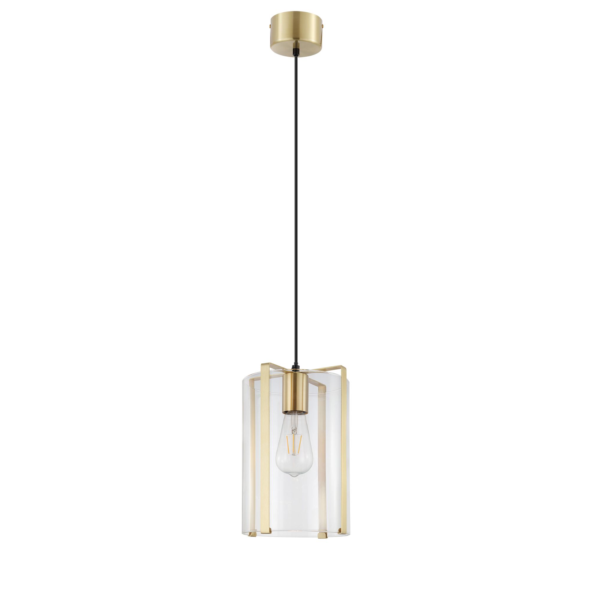 Saiphi Gold effect Pendant ceiling light, (Dia)185mm